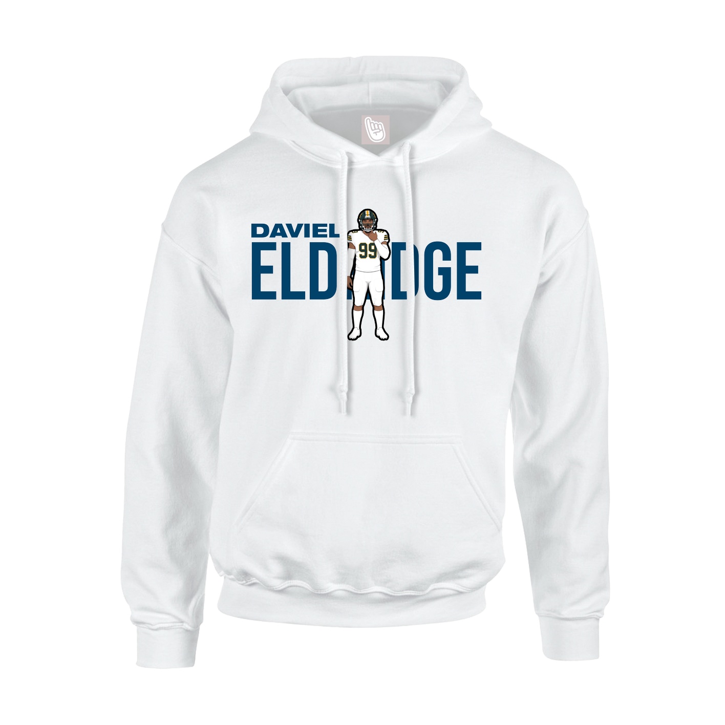 Hoodie — Player Name in White