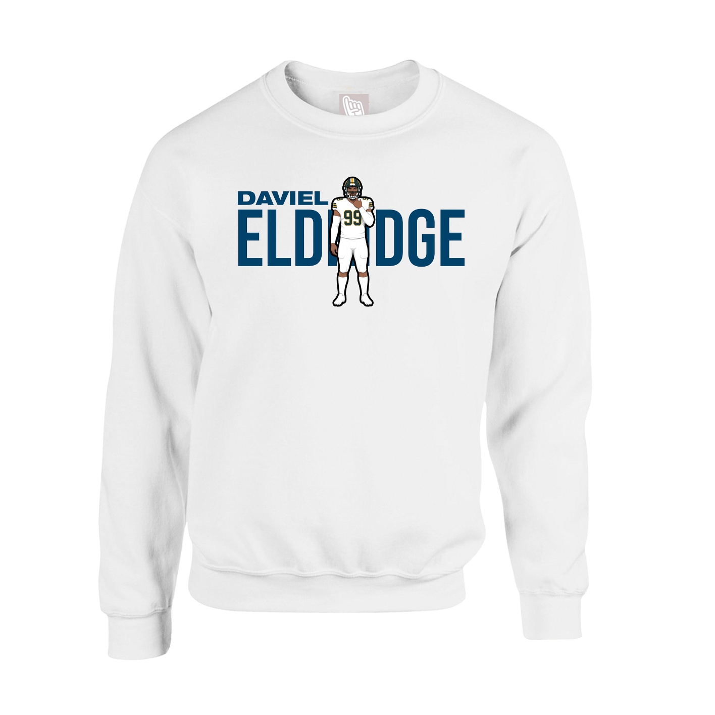 Fleece Crew — Player Name in White