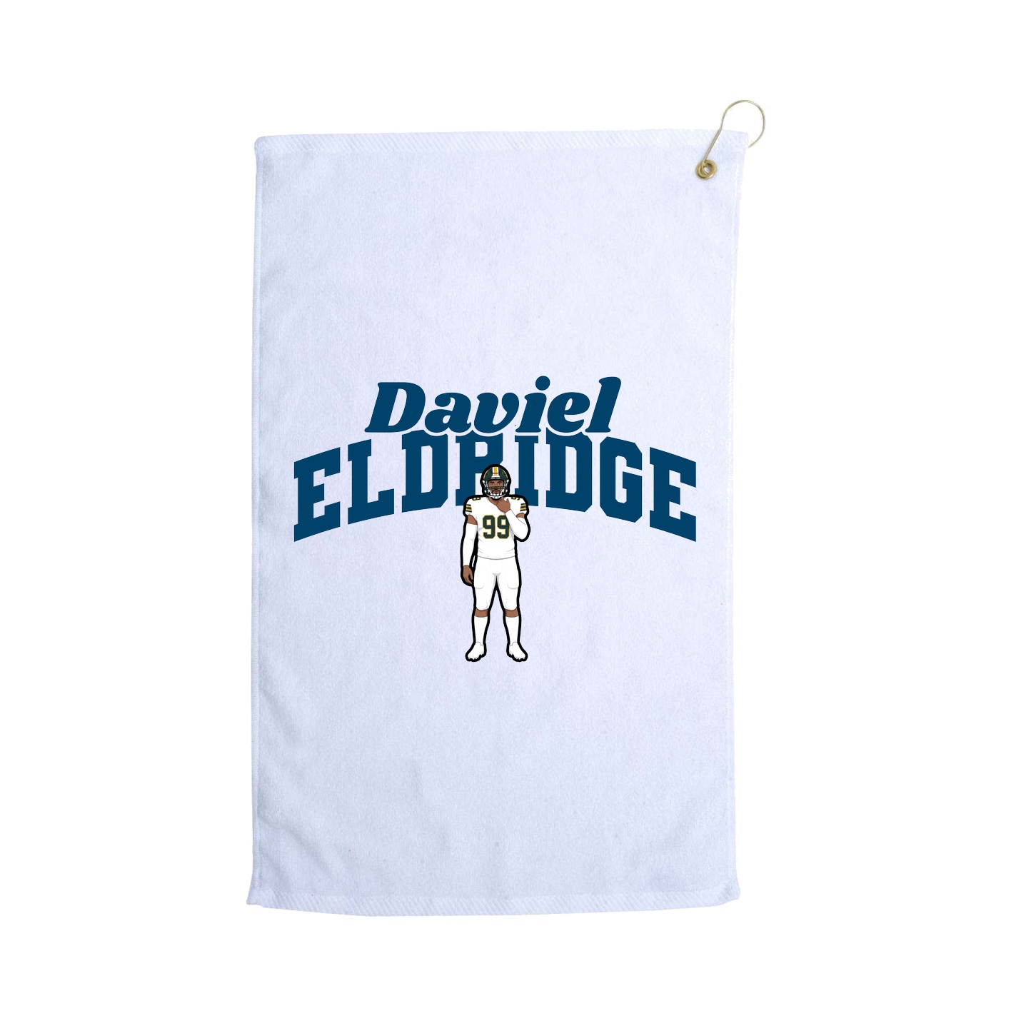 Golf Towel — Signature Arch in White