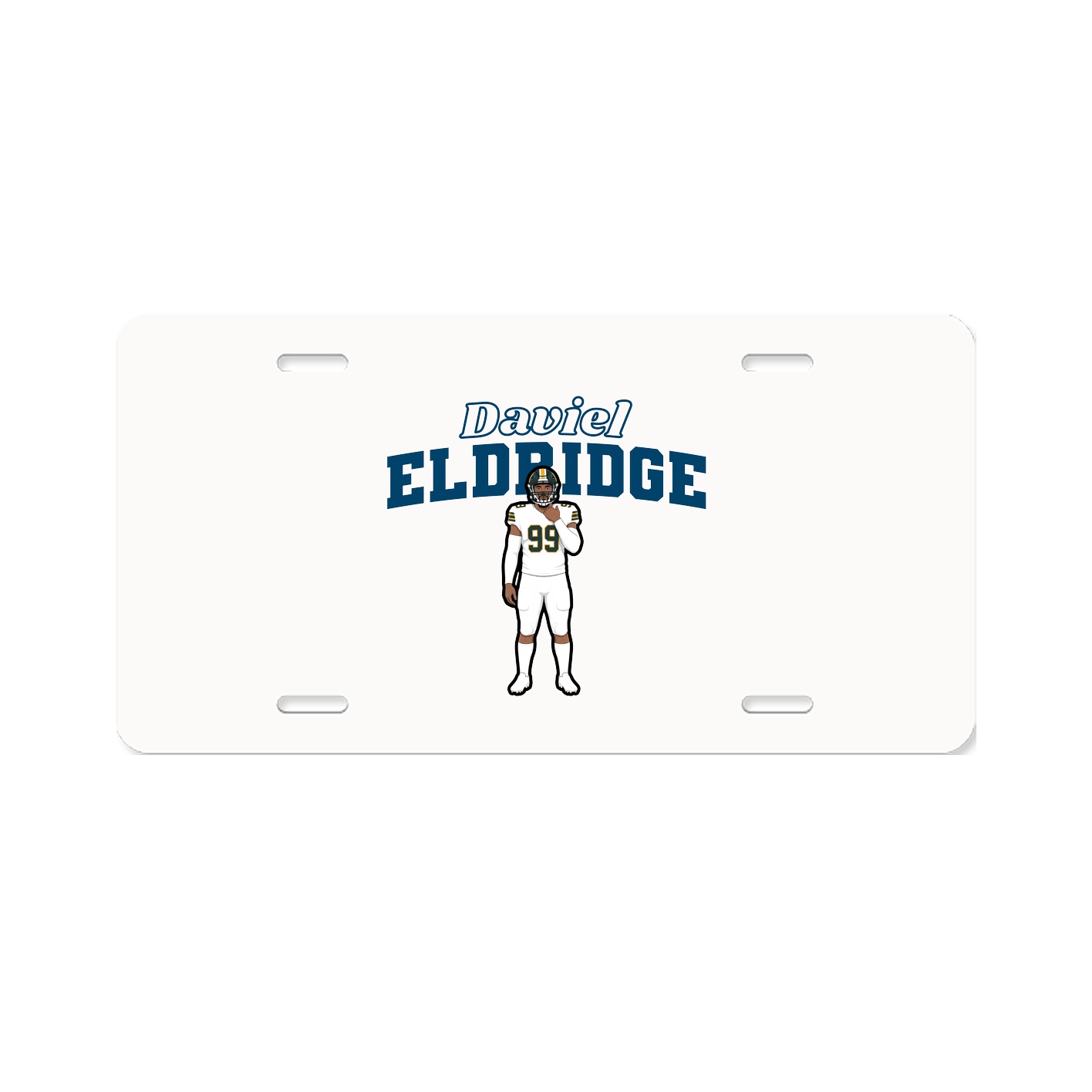 License Plate — Name Arch in Classic