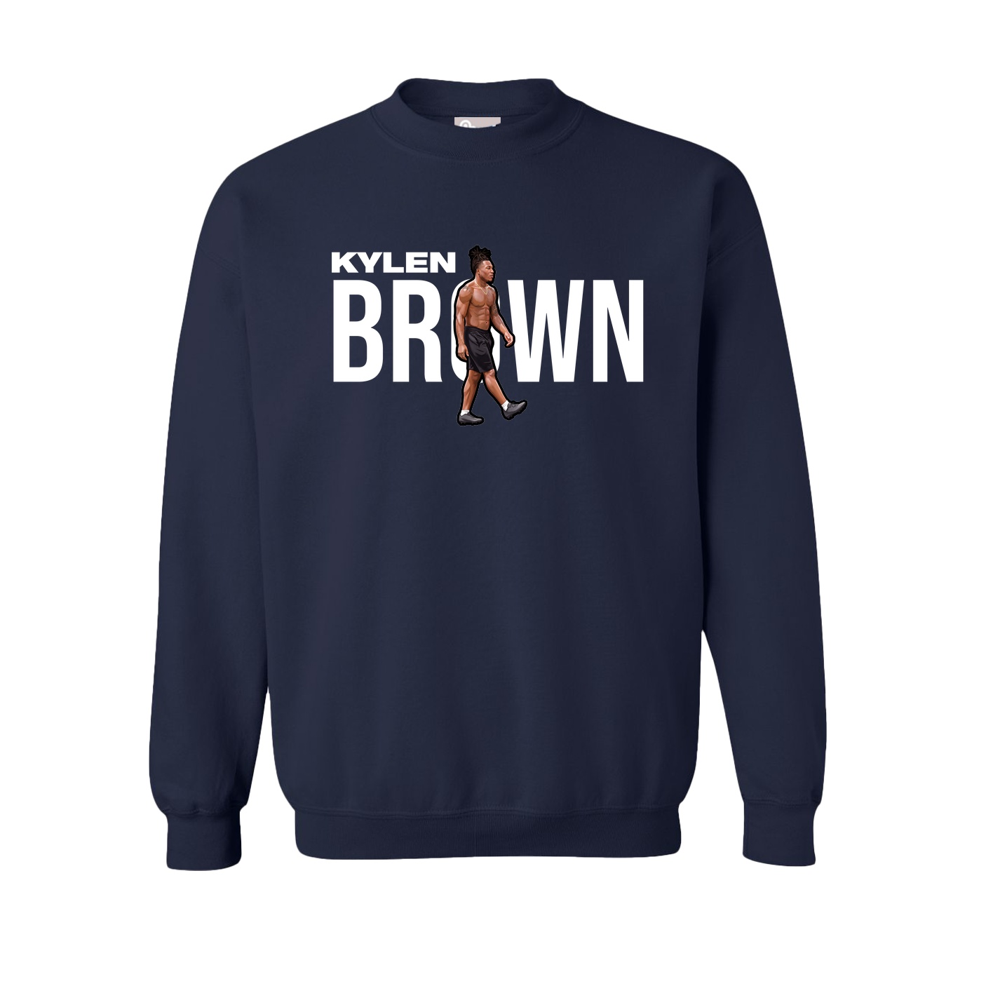 Fleece Crew — Player Name in Navy