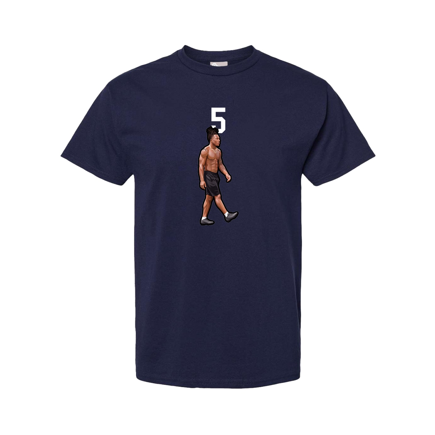 Youth Tee — Number Top in Navy