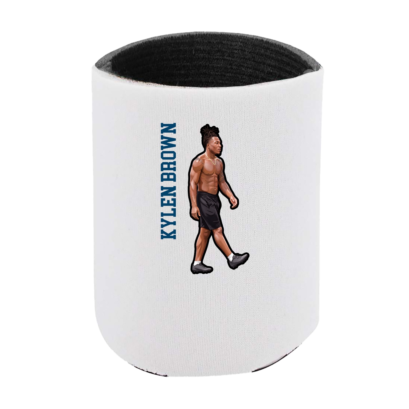 Can Holder — Name Vertical in White