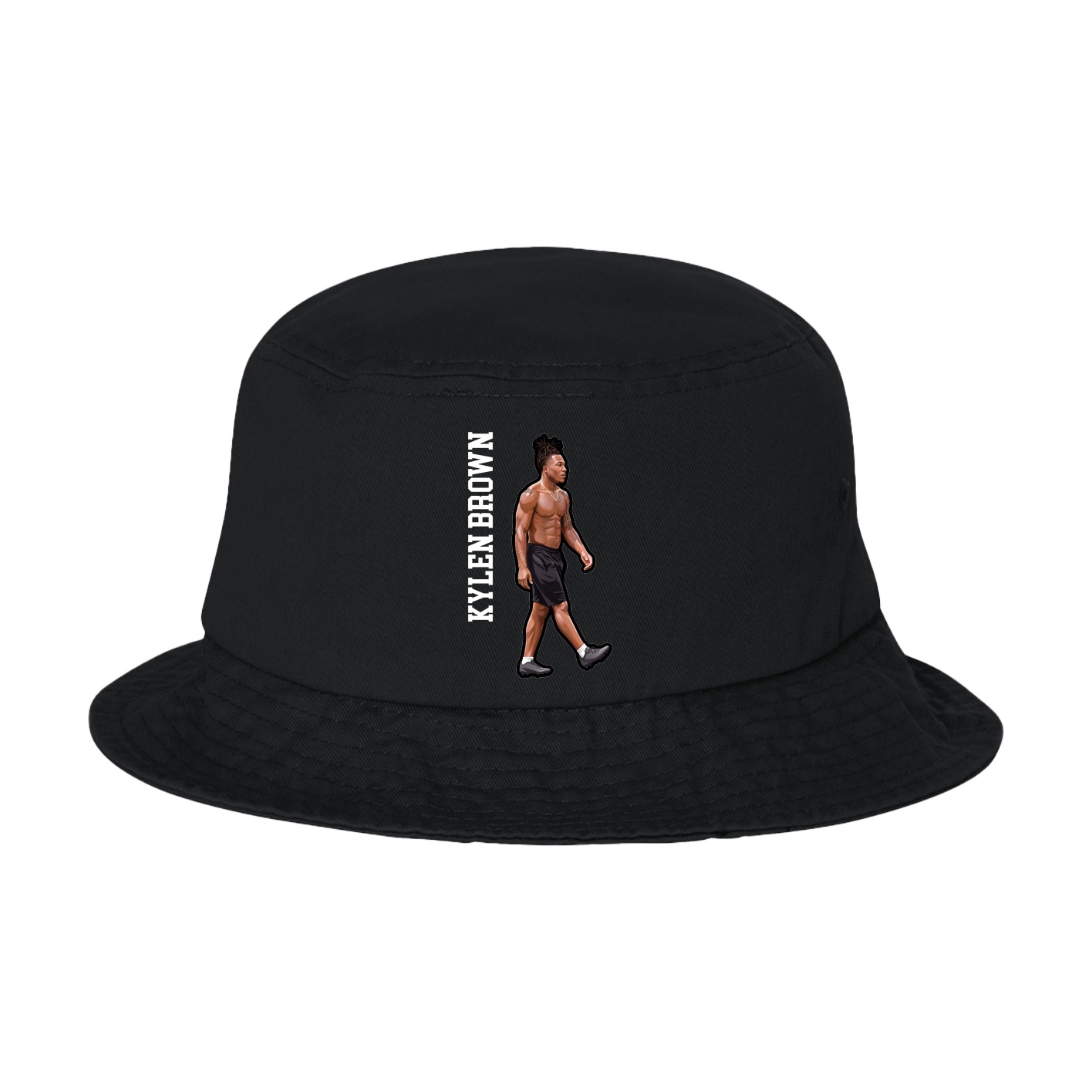 Bucket Cap — Name Vertical in Black