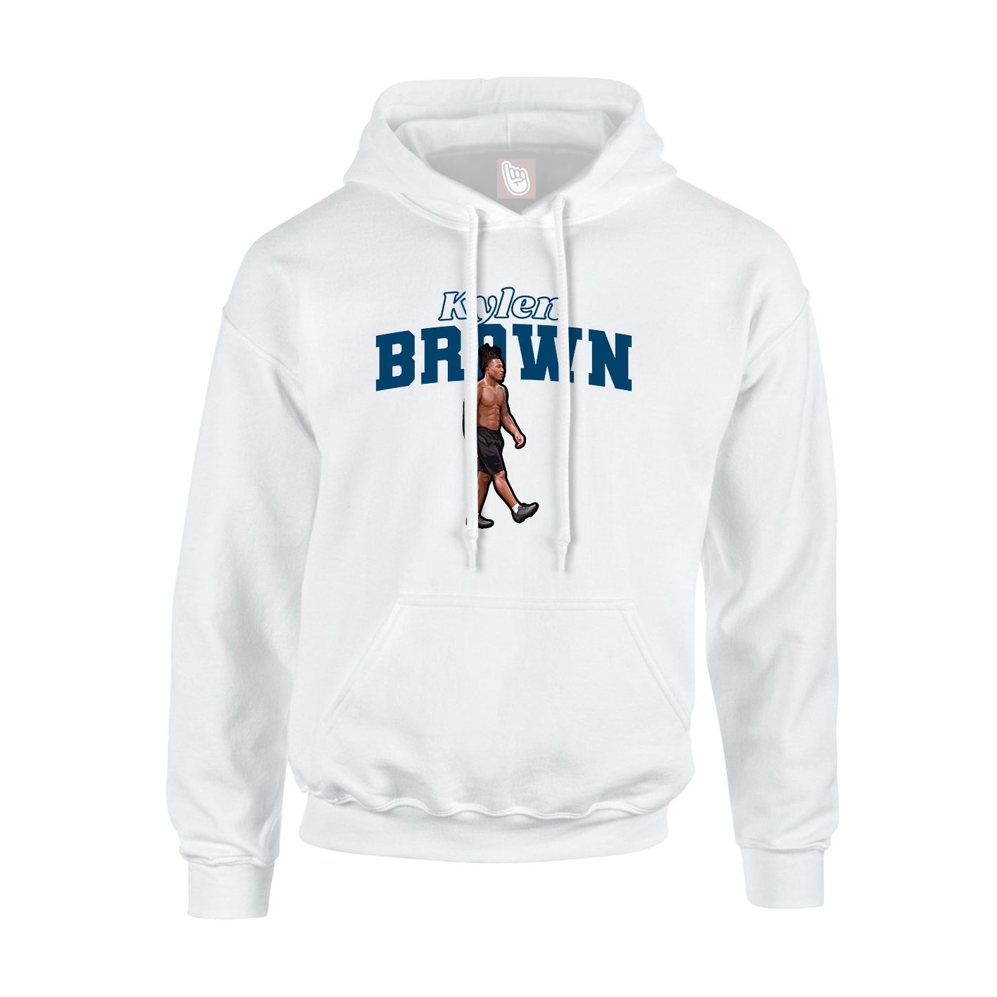Hoodie — Name Arch in White
