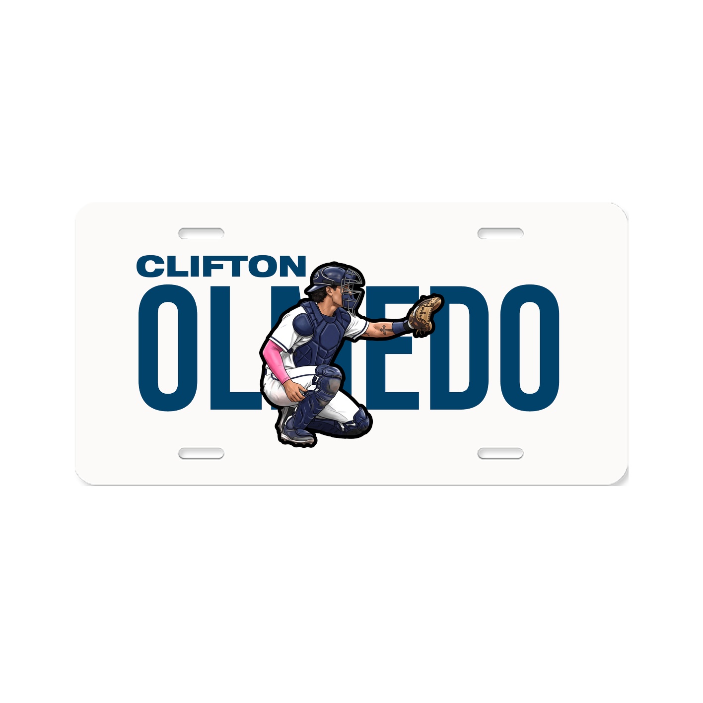 License Plate — Player Name in Classic