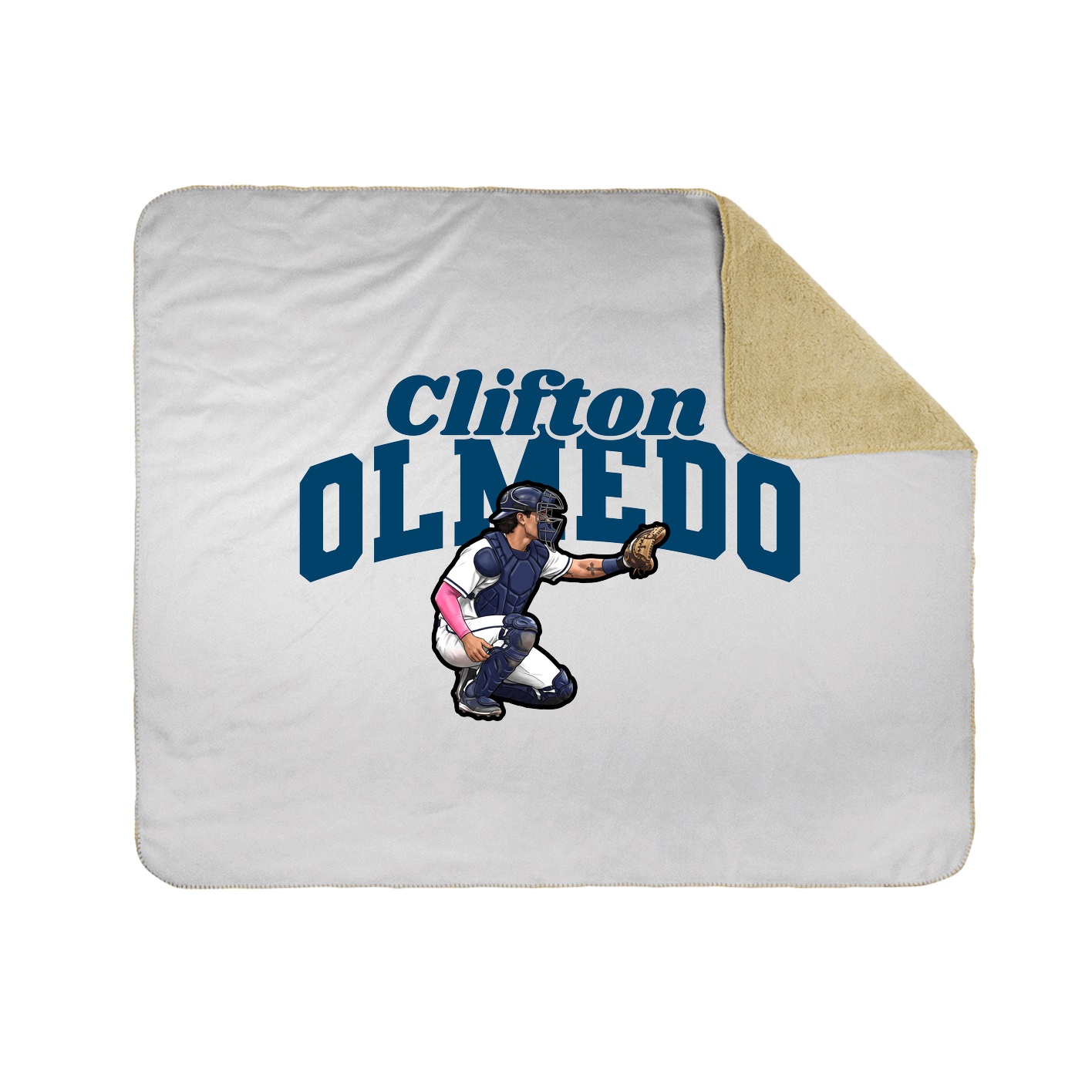 Throw Blanket — Signature Arch in White