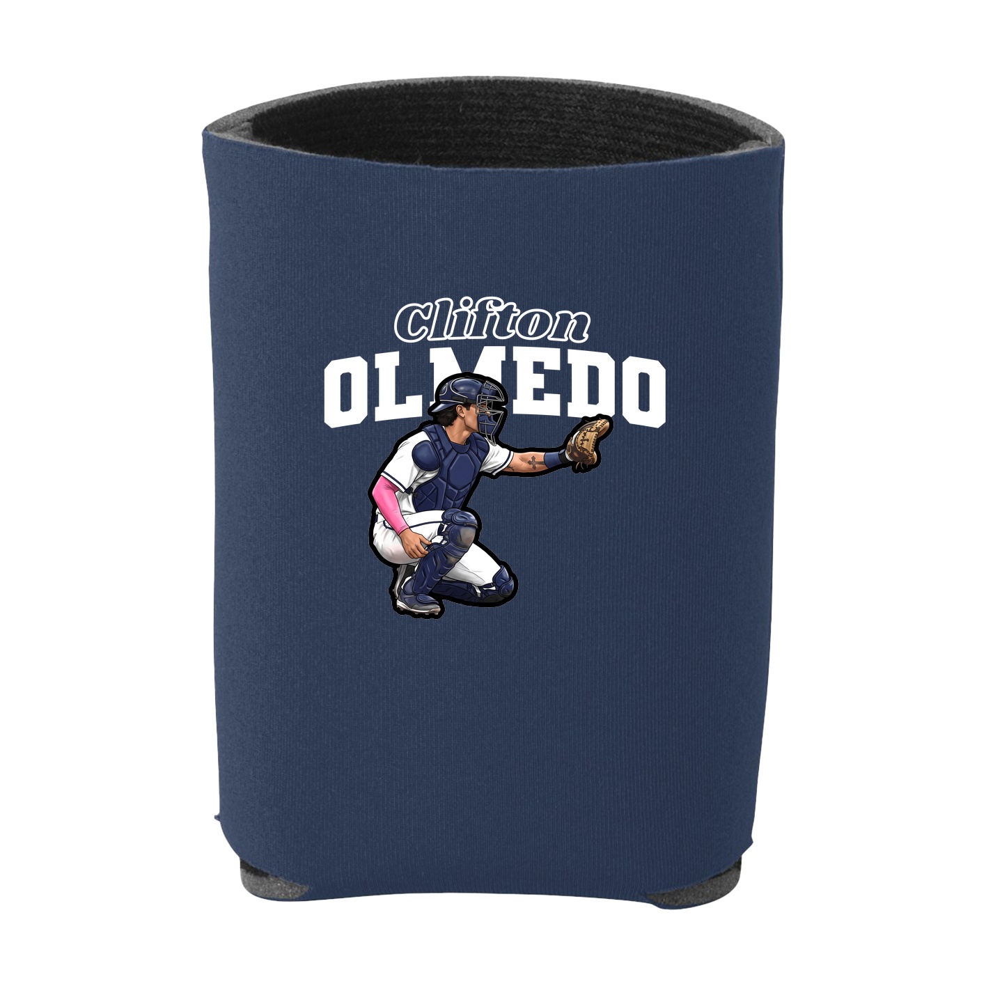 Can Holder — Name Arch in Navy