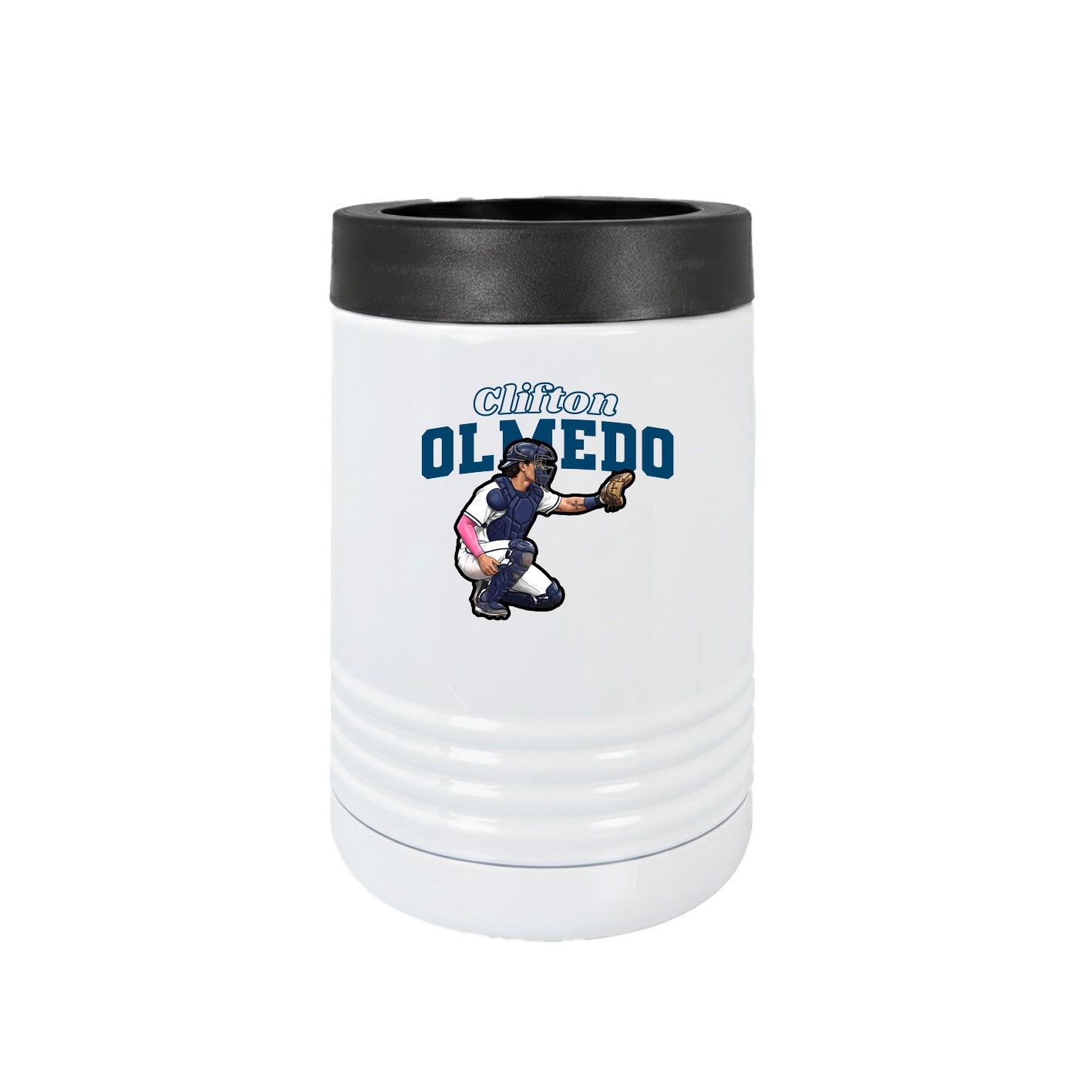 Beverage Holder — Name Arch in White