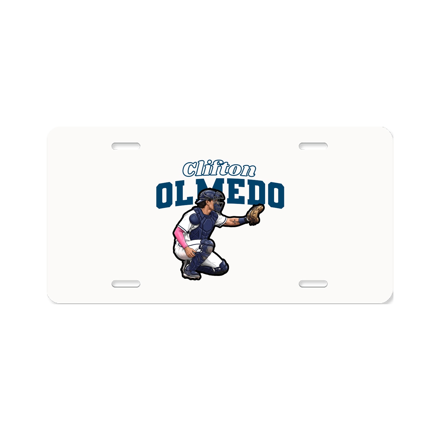 License Plate — Name Arch in Classic