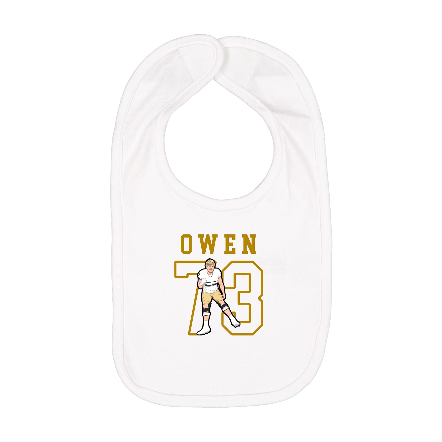Infant Bib — Shirsey in White