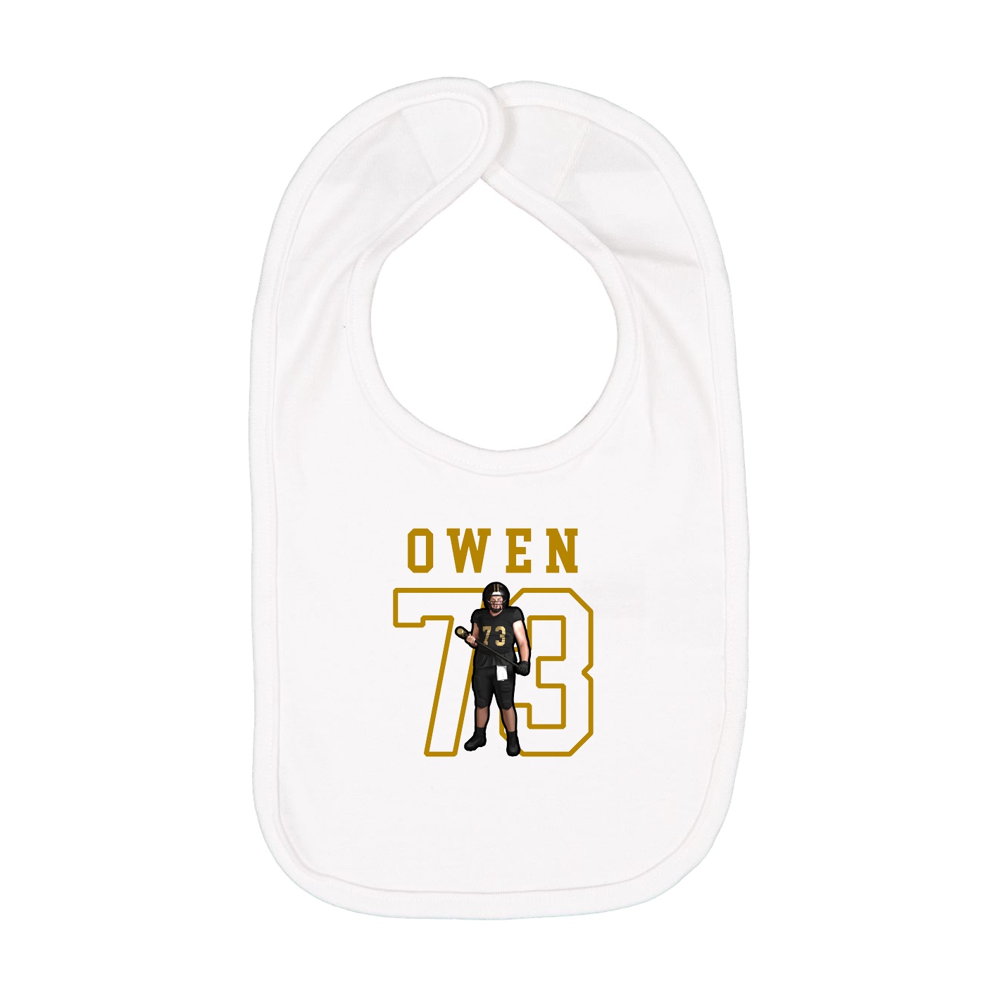 Infant Bib — Shirsey in White