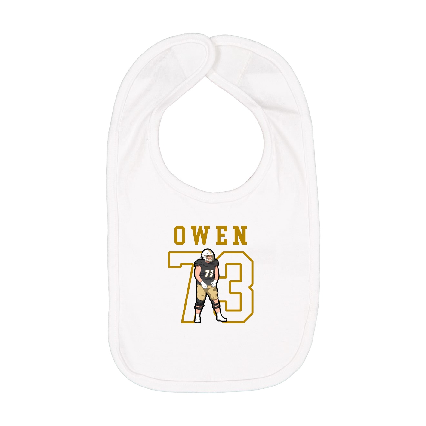 Infant Bib — Shirsey in White