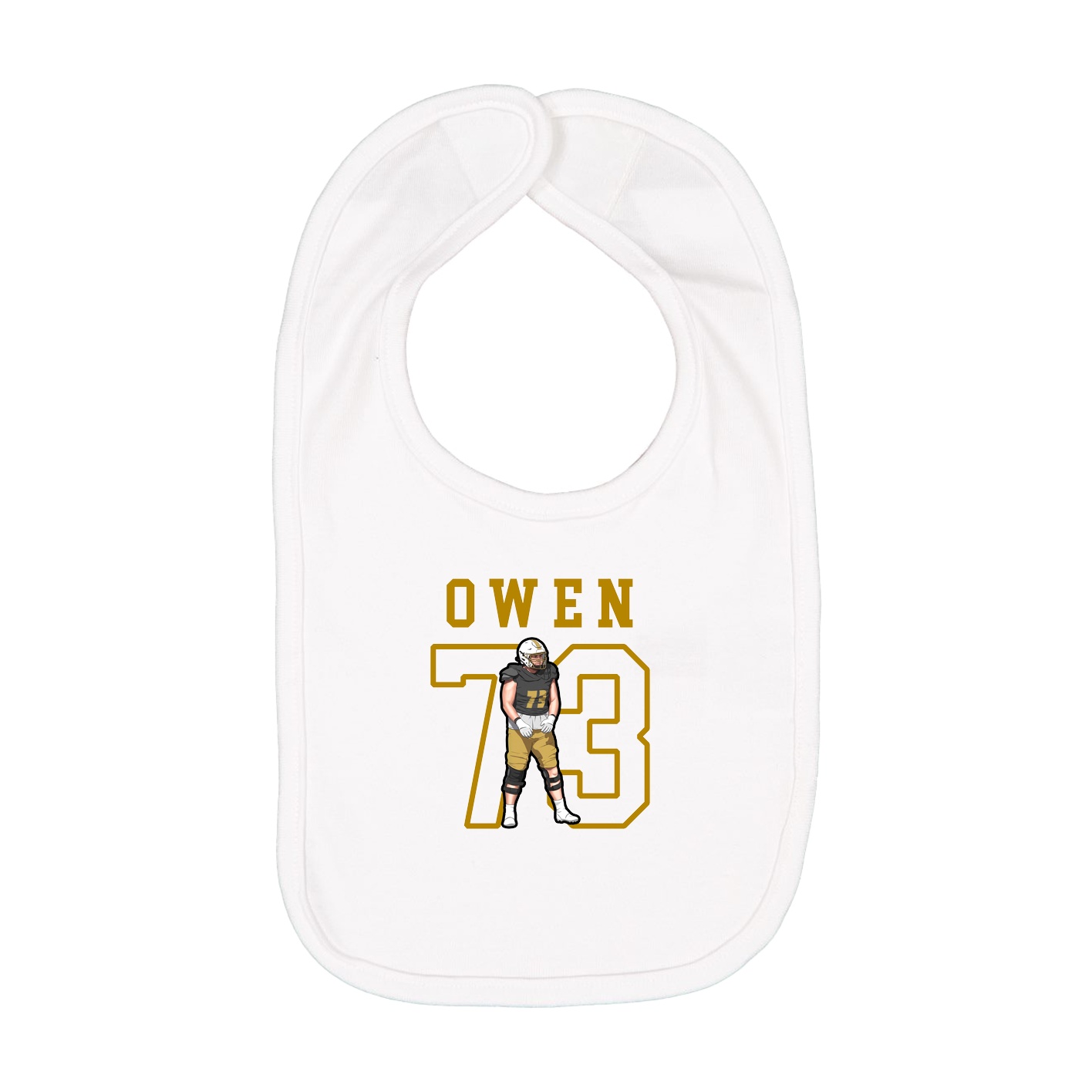 Infant Bib — Shirsey in White