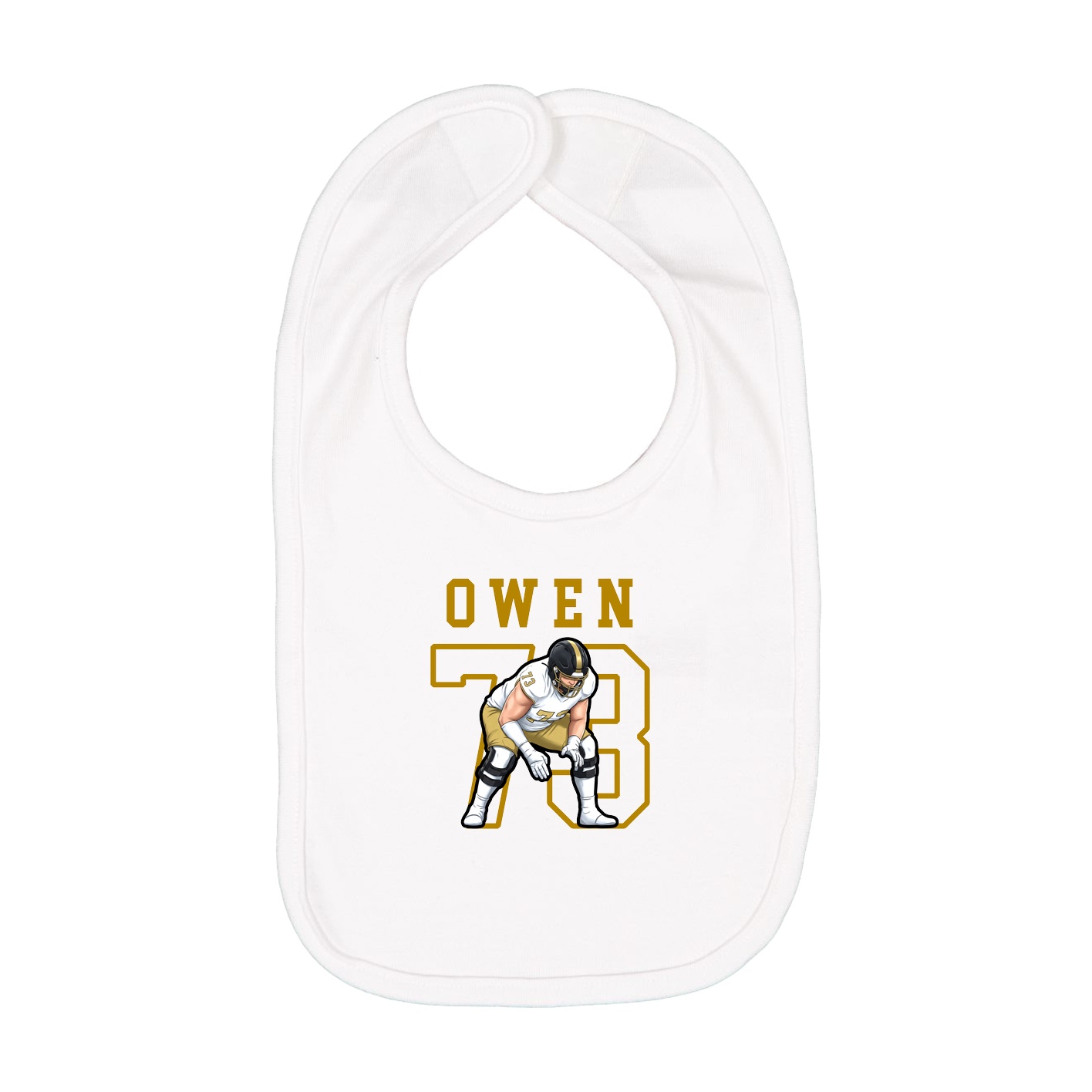 Infant Bib — Shirsey in White