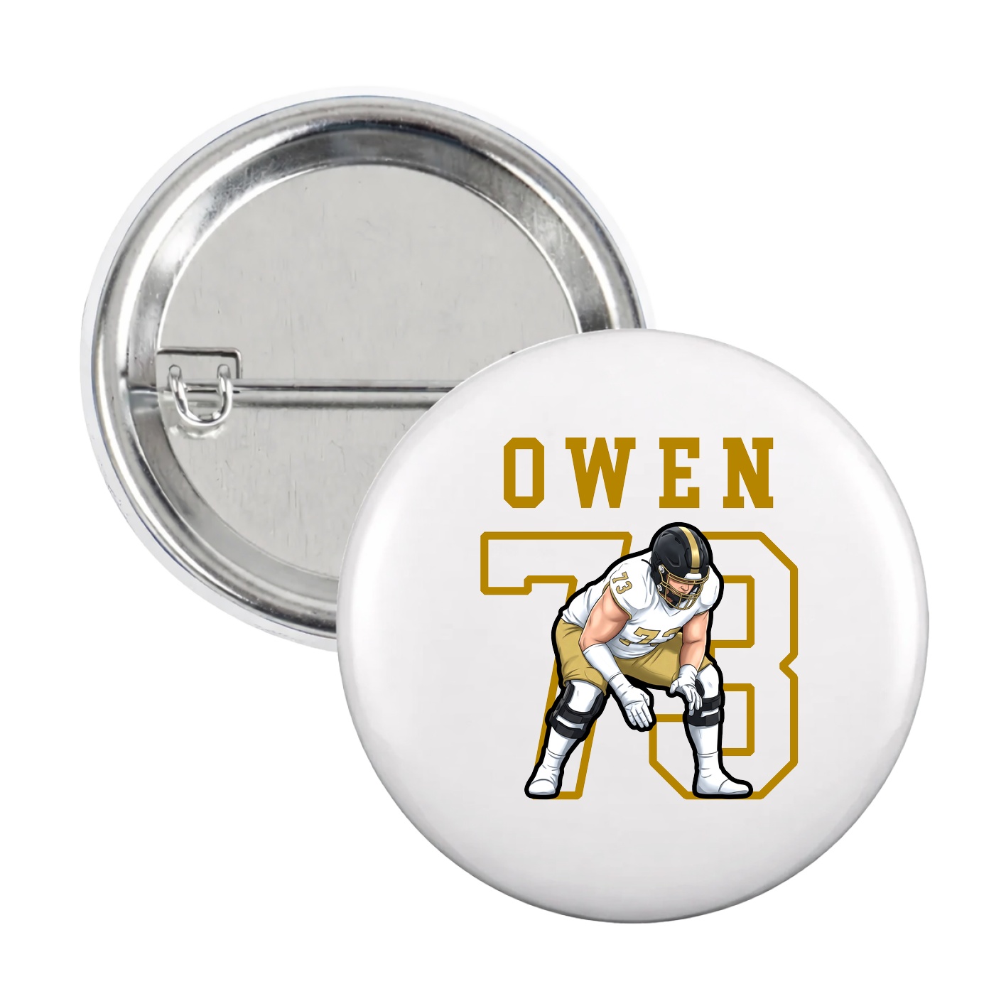 Game Day Button — Shirsey in White