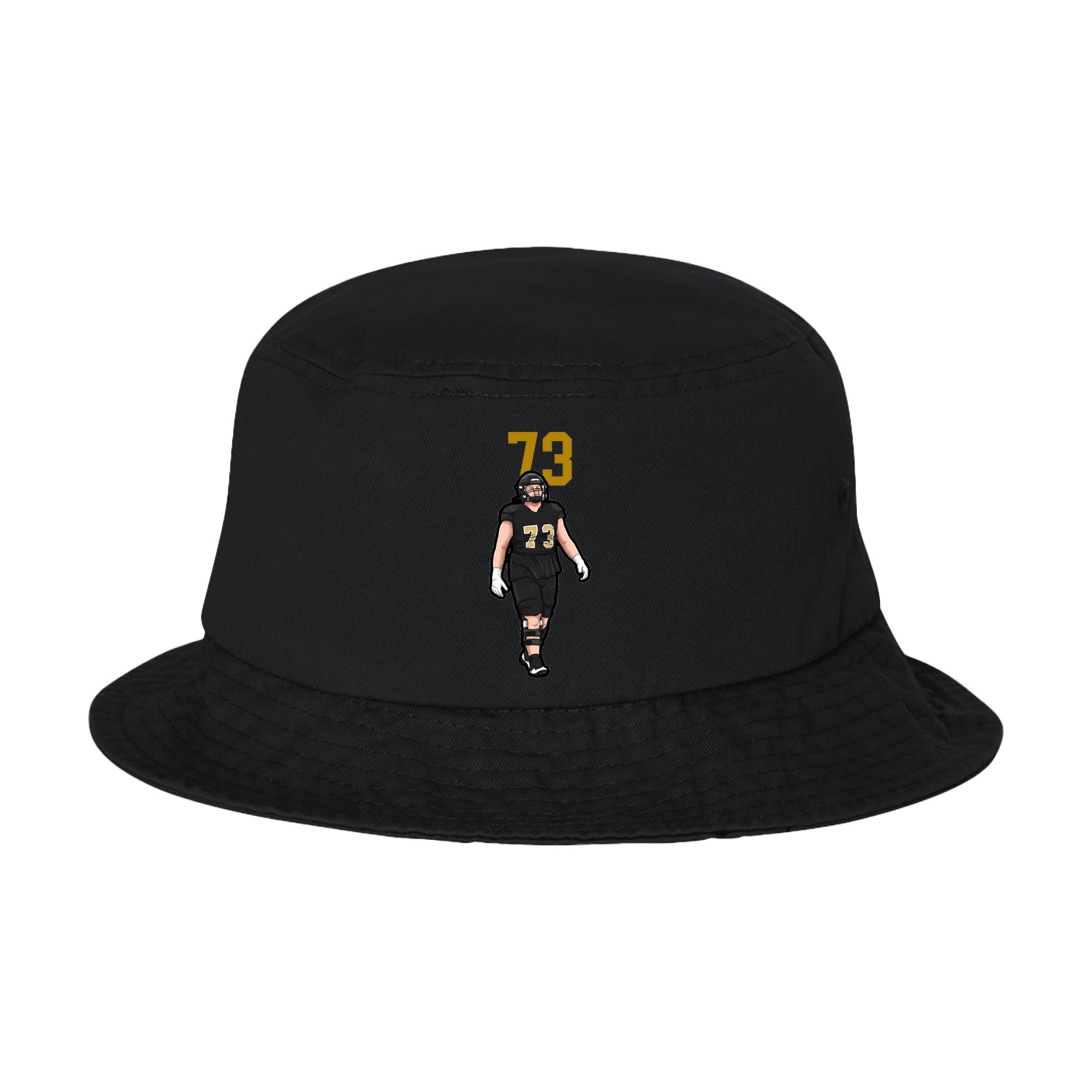 Bucket Cap — Number Top in Black