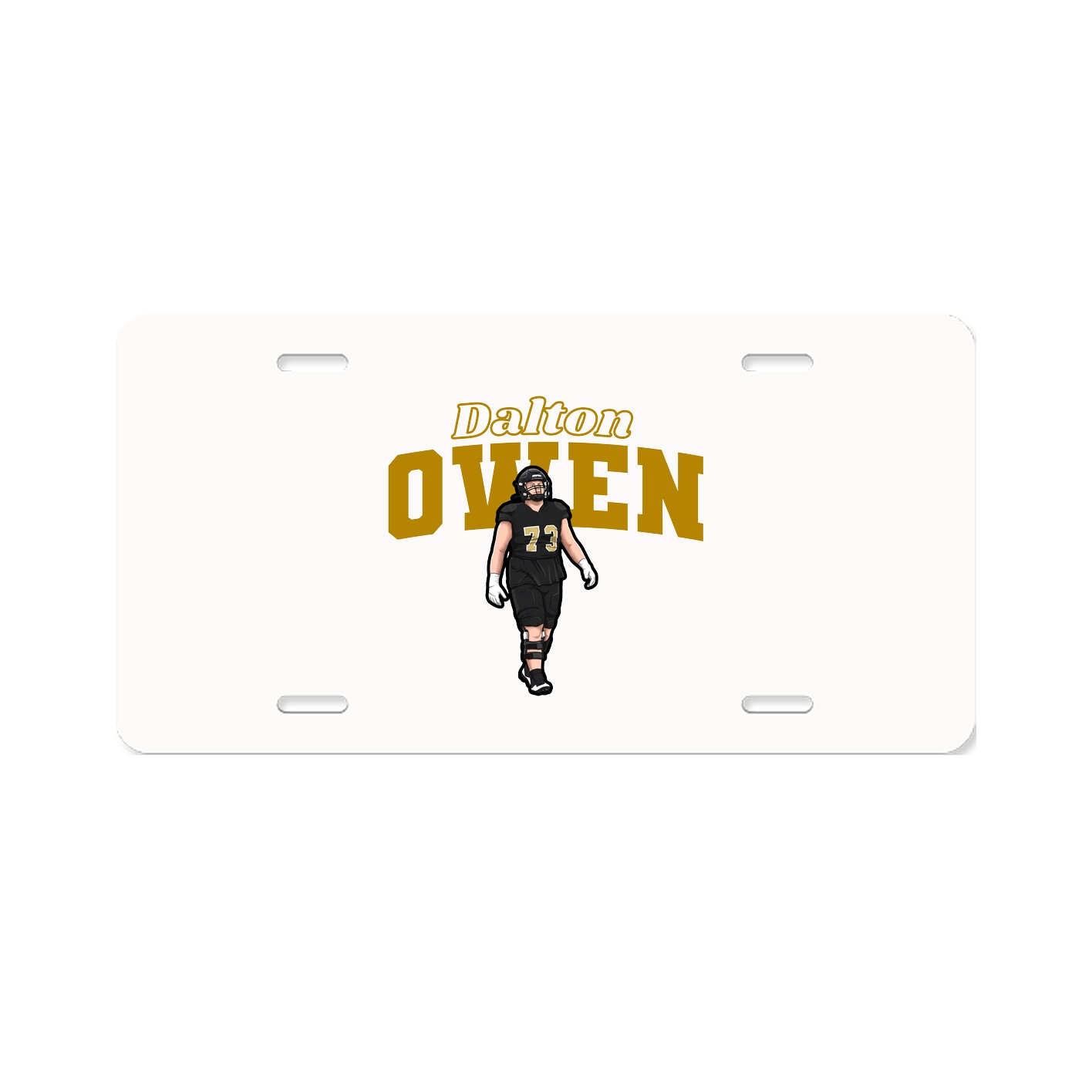 License Plate — Name Arch in Classic
