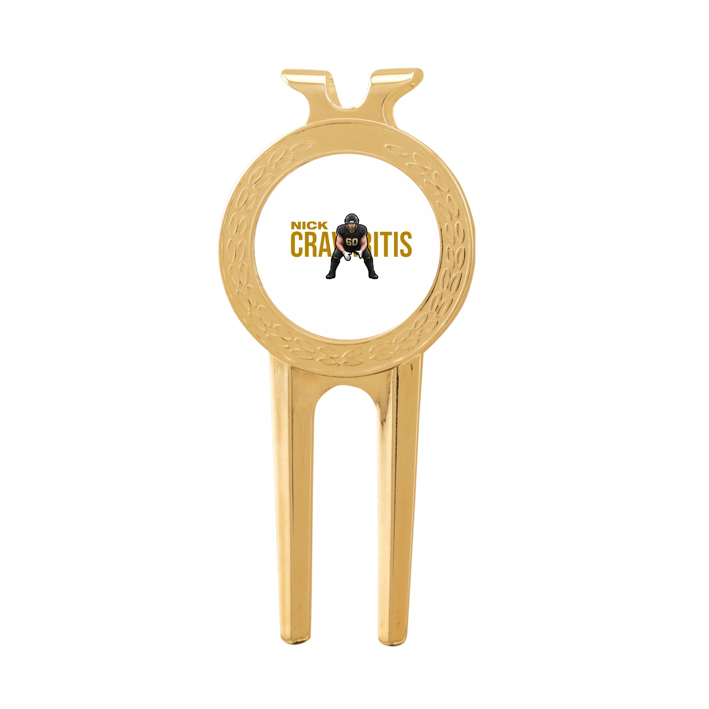 Divot Tool with Ball Marker — Player Name in Classic