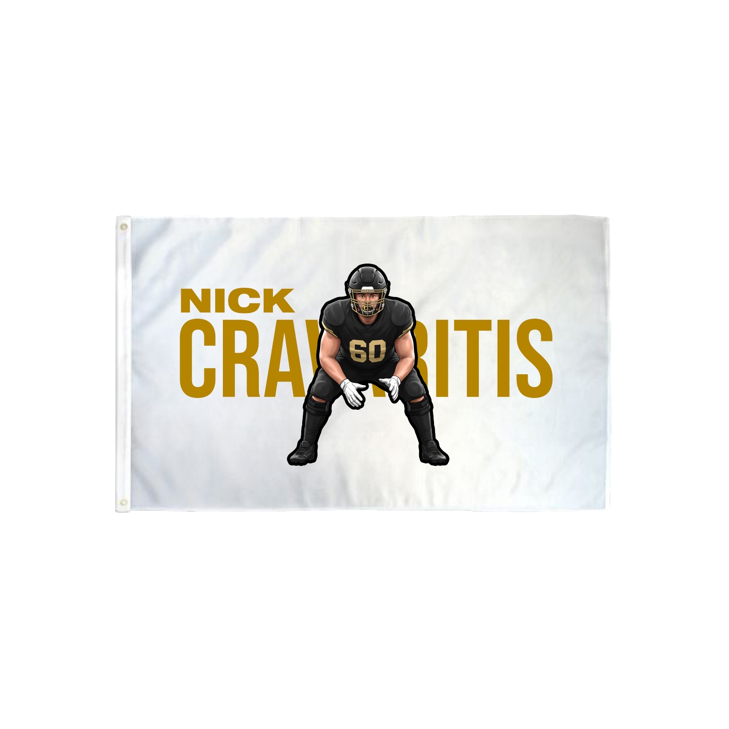 3x5 Flag — Player Name in Classic
