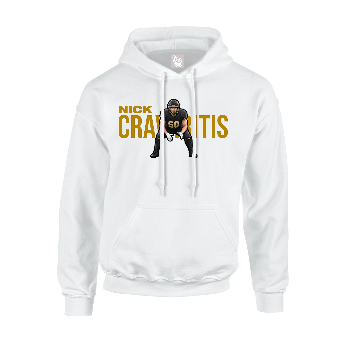 Hoodie — Player Name in White