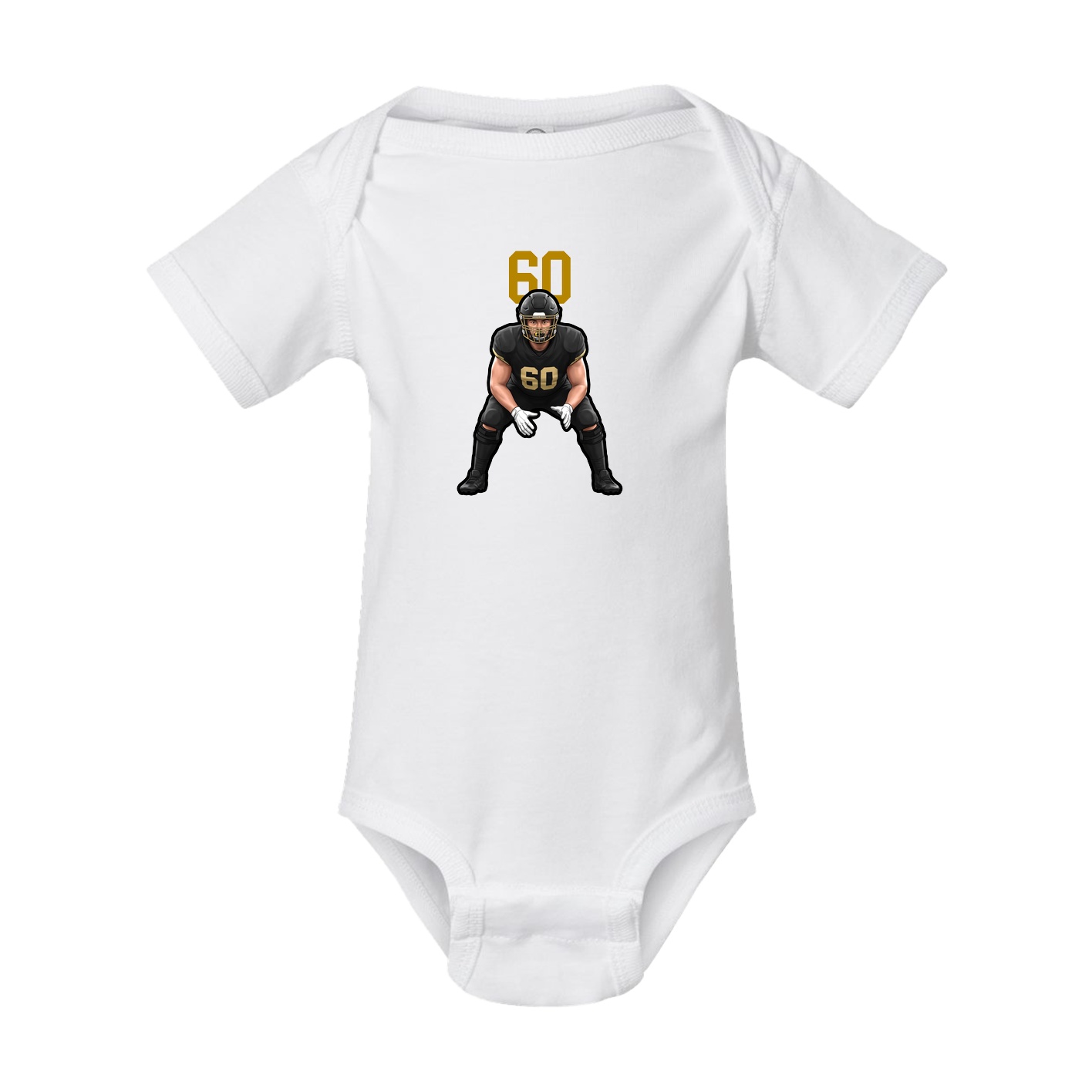 Baby Onesie — Number Top in White