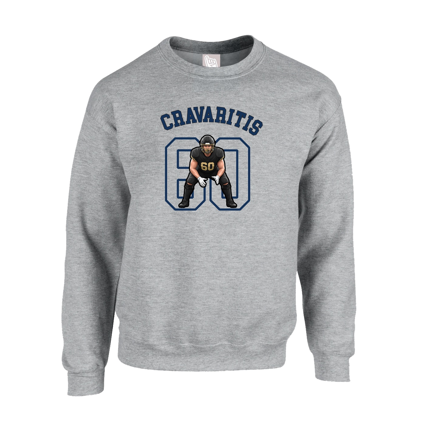 Fleece Crew — Shirsey Arch in Grey