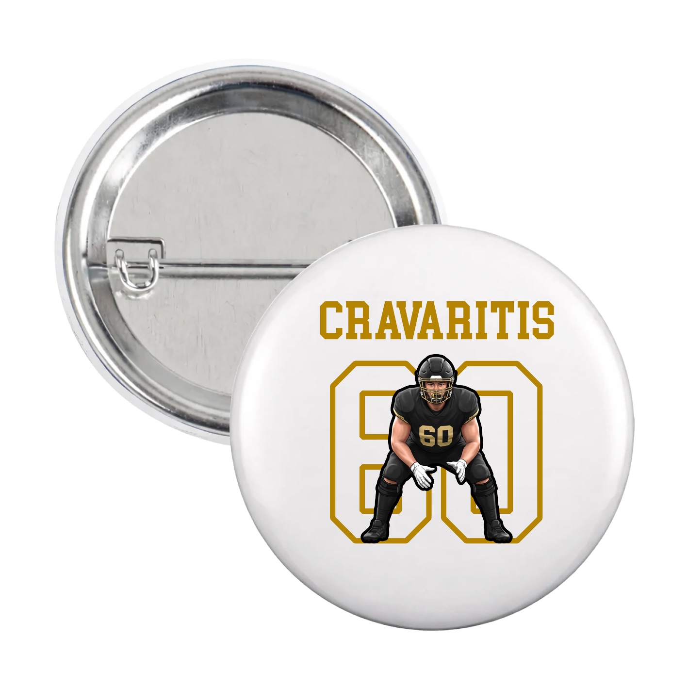 Game Day Button — Shirsey in White