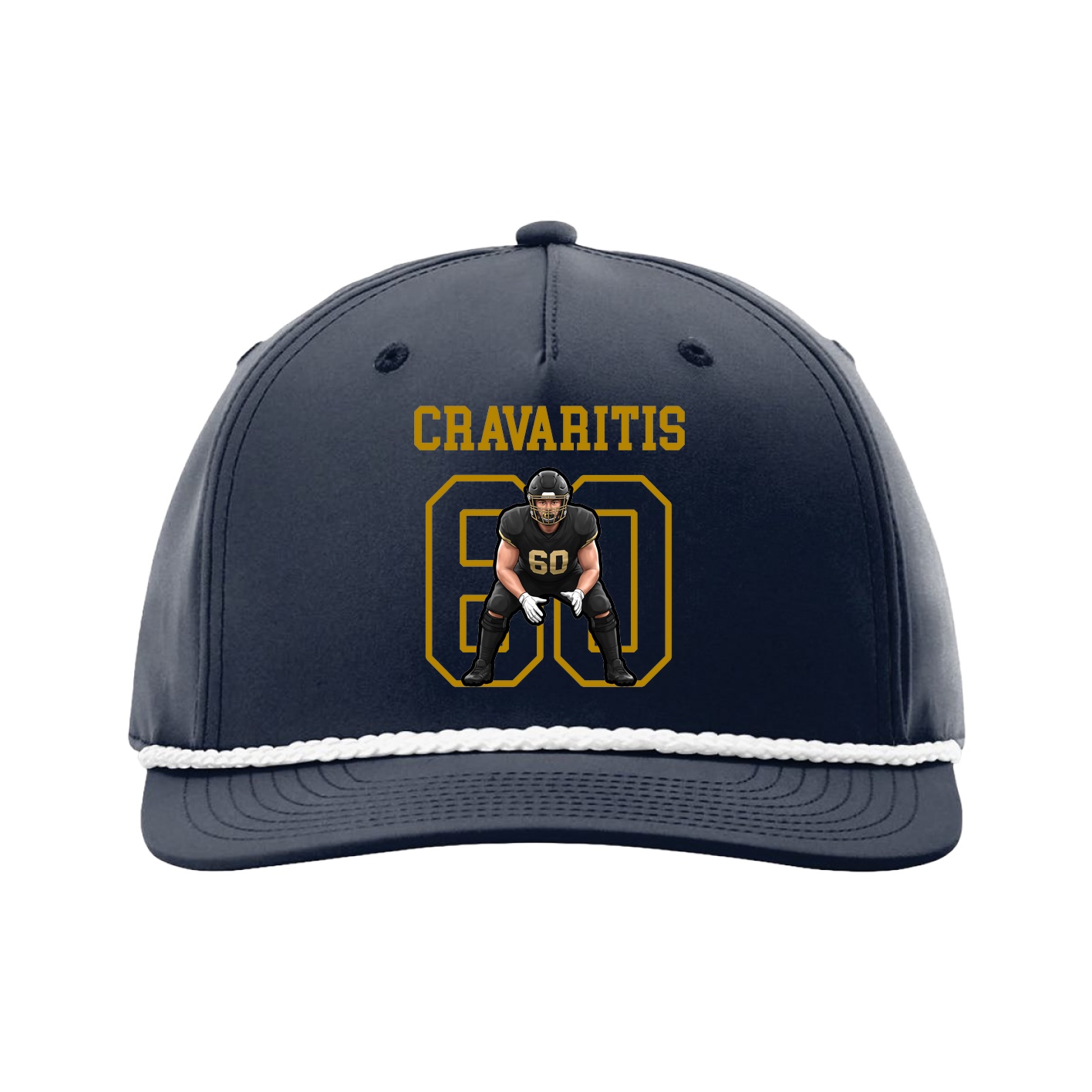Five-Panel Classic Rope Cap — Shirsey in Navy