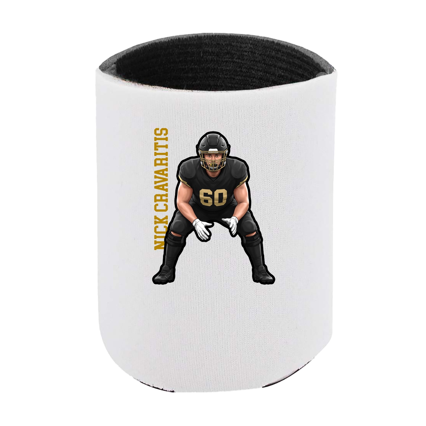 Can Holder — Name Vertical in White