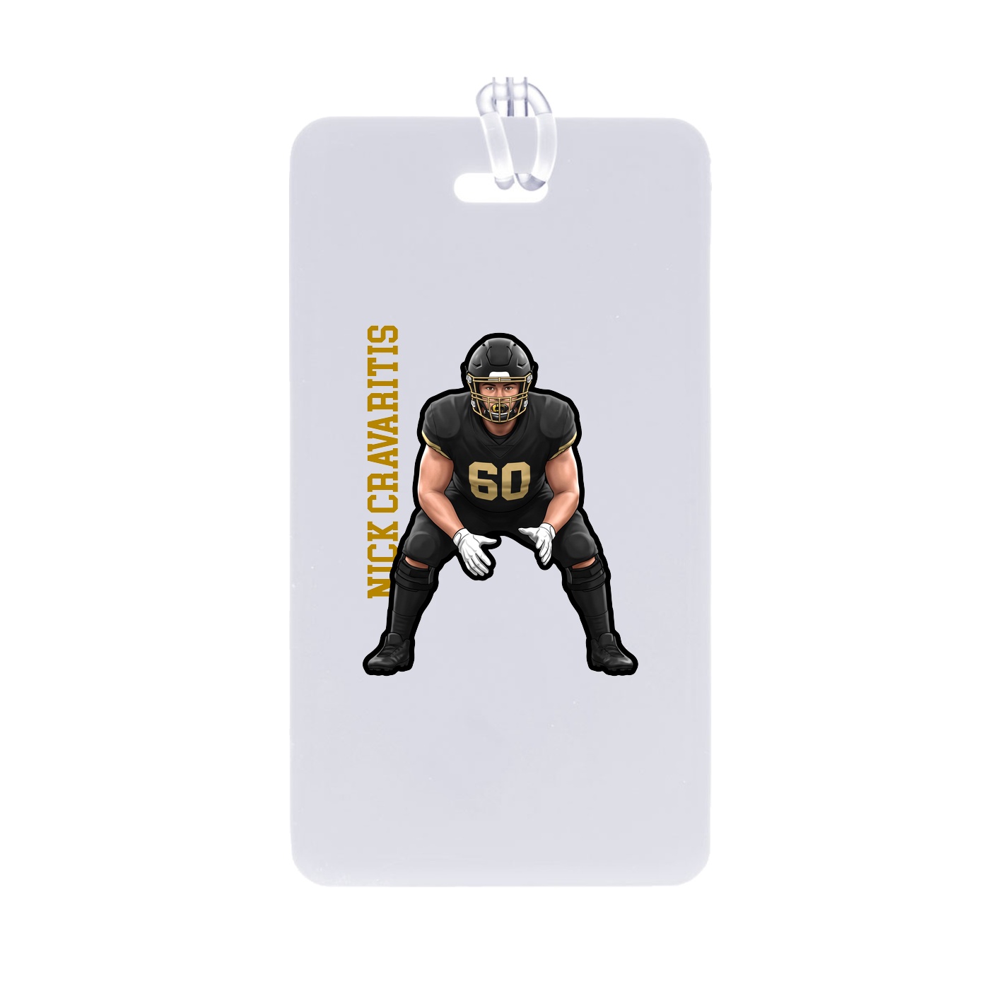 Bag Tag — Name Vertical in Classic