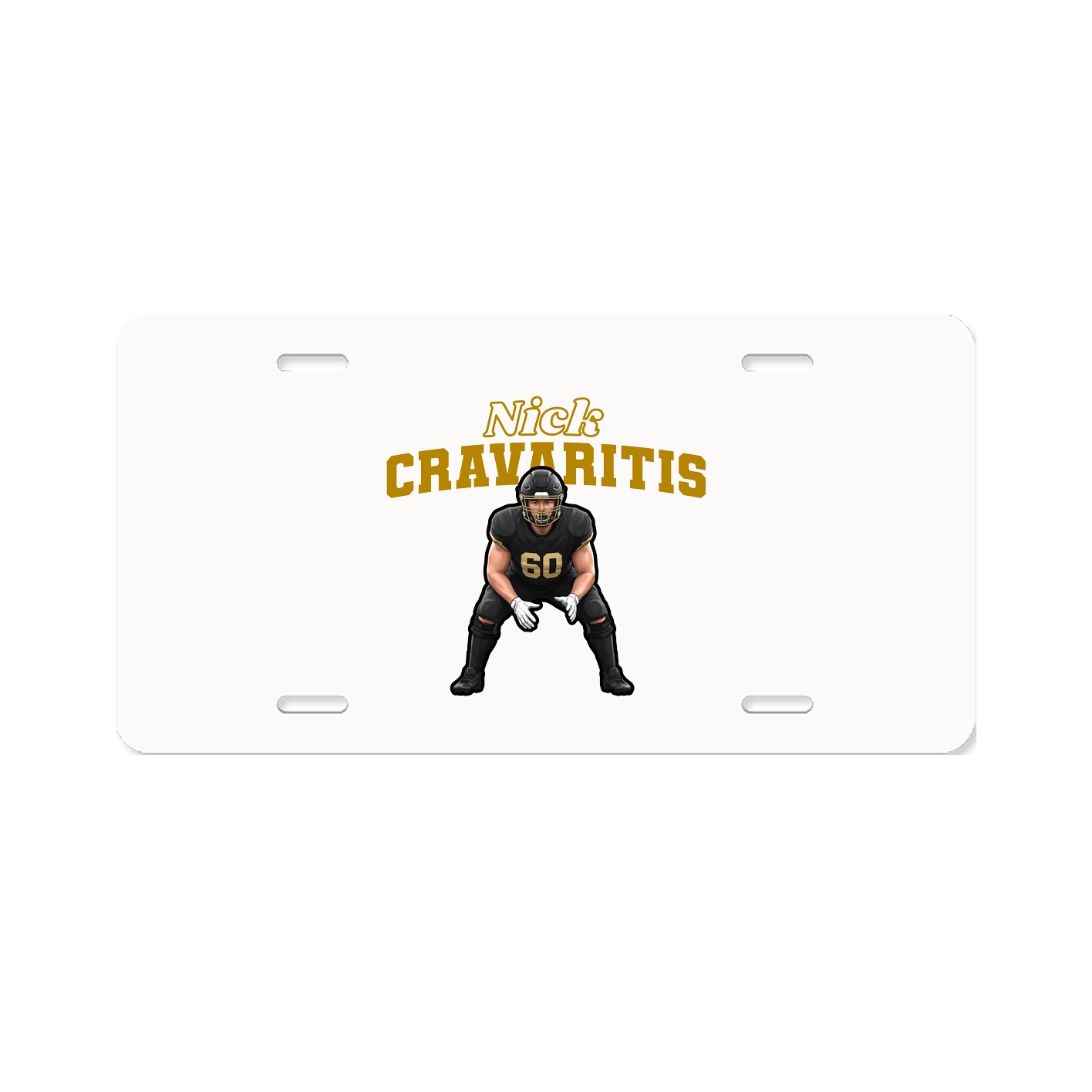 License Plate — Name Arch in Classic