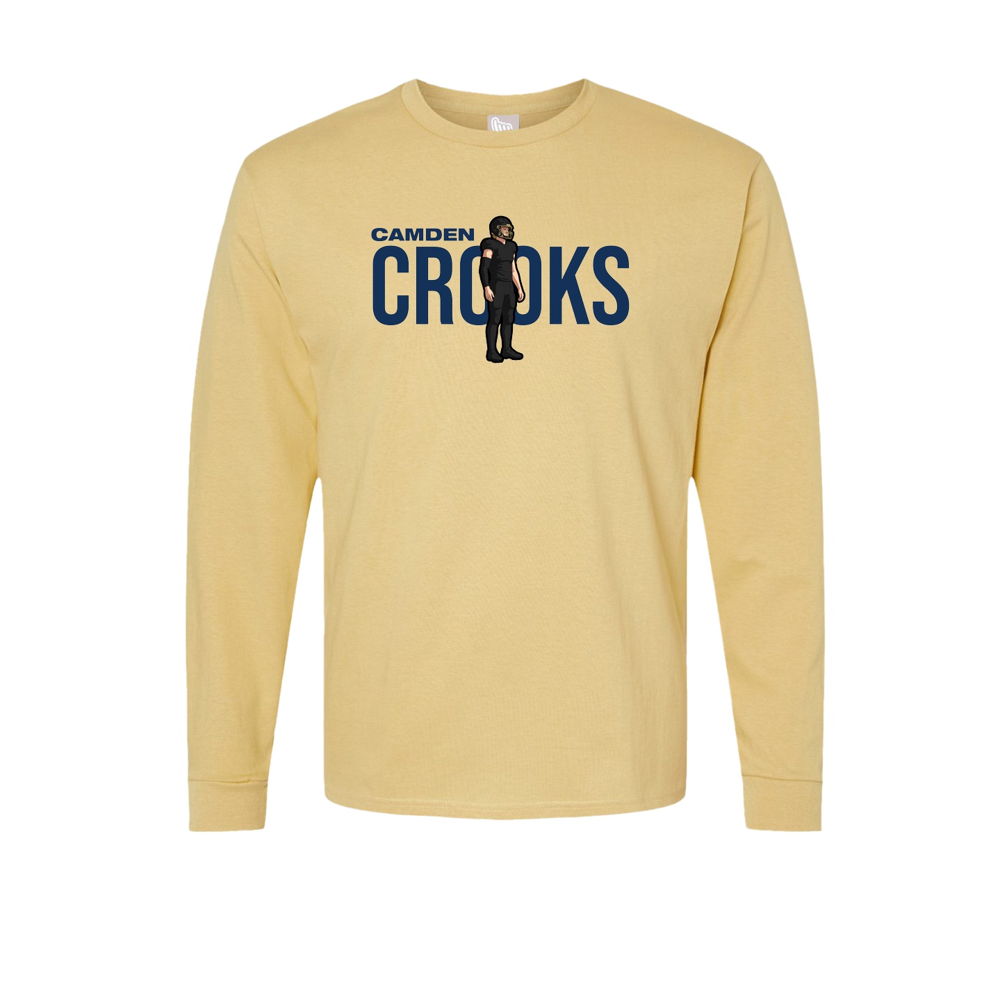 Long Sleeve Tee — Player Name in Vegas Gold