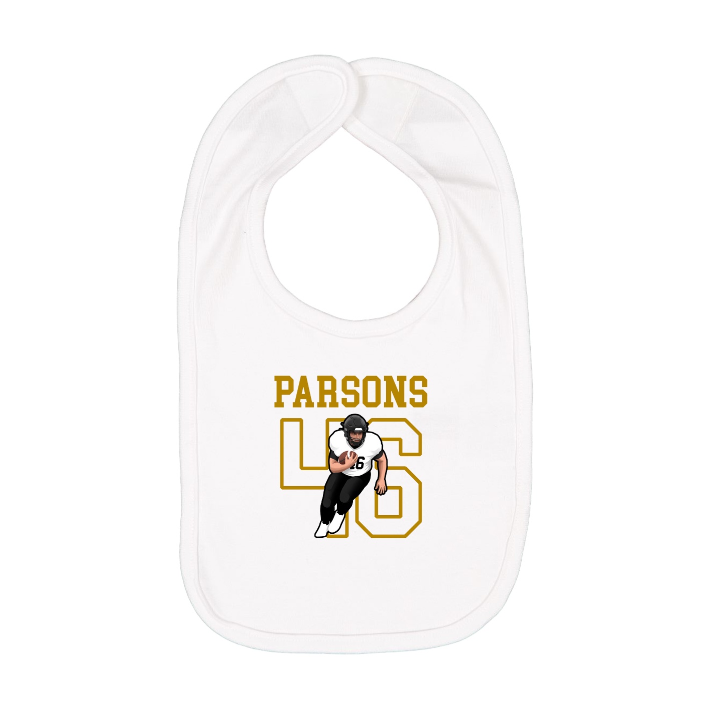 Infant Bib — Shirsey in White