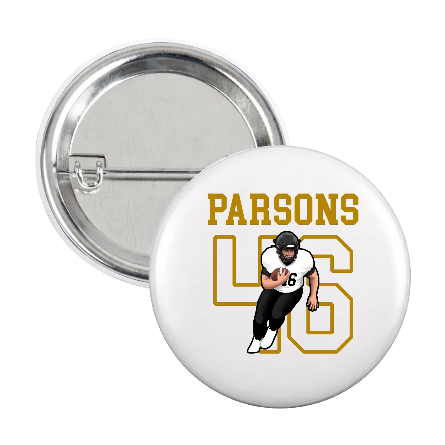 Game Day Button — Shirsey in White