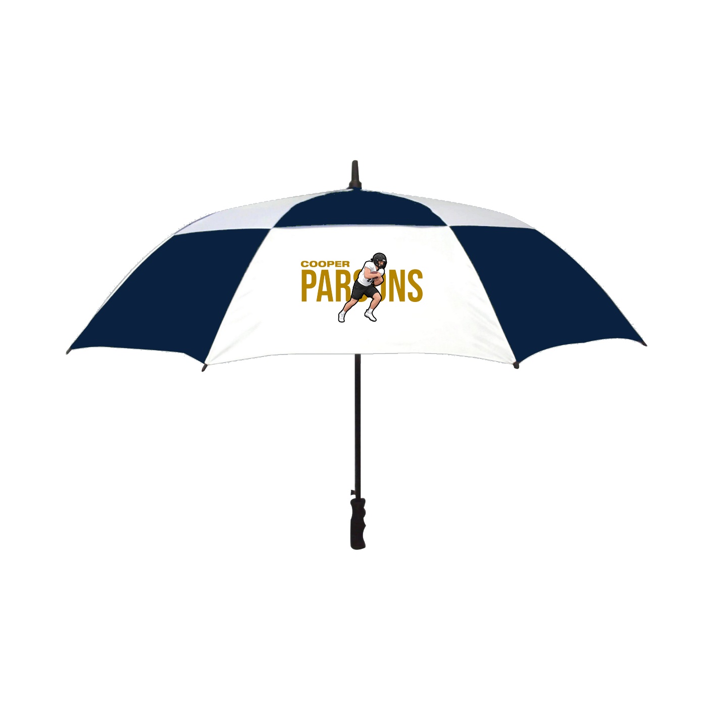 Golf Umbrella — Player Name in Navy