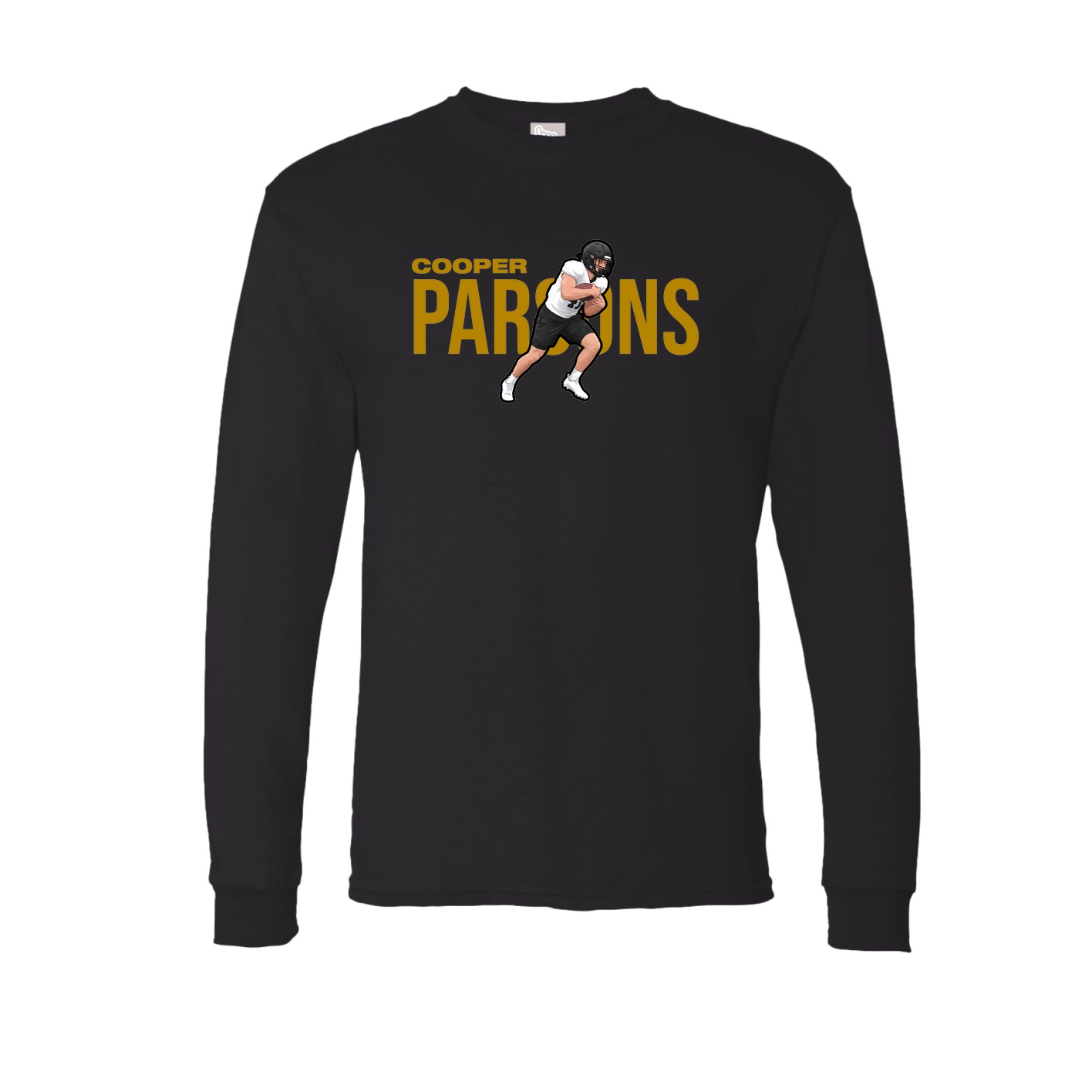 Long Sleeve Tee — Player Name in Black