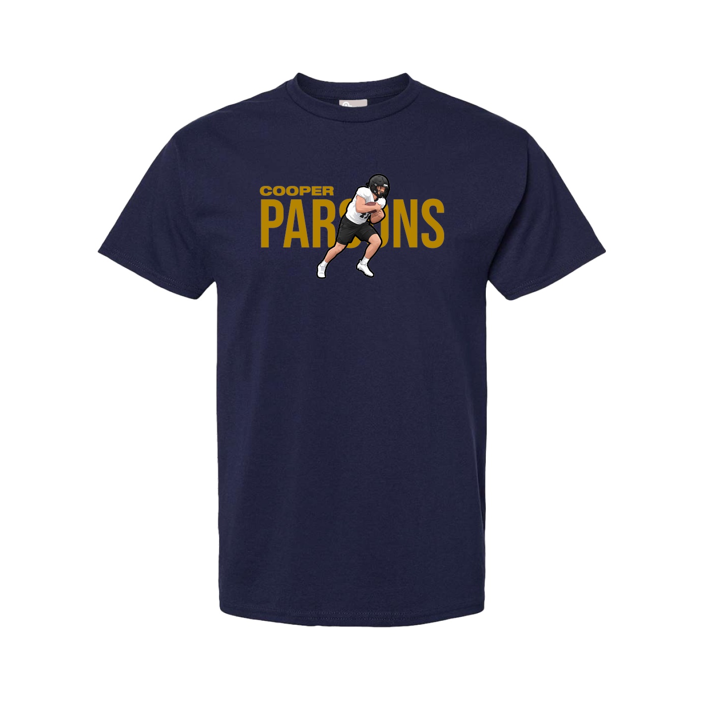 Youth Tee — Player Name in Navy