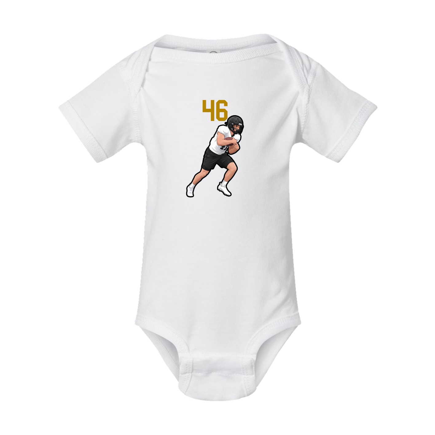 Baby Onesie — Number Top in White