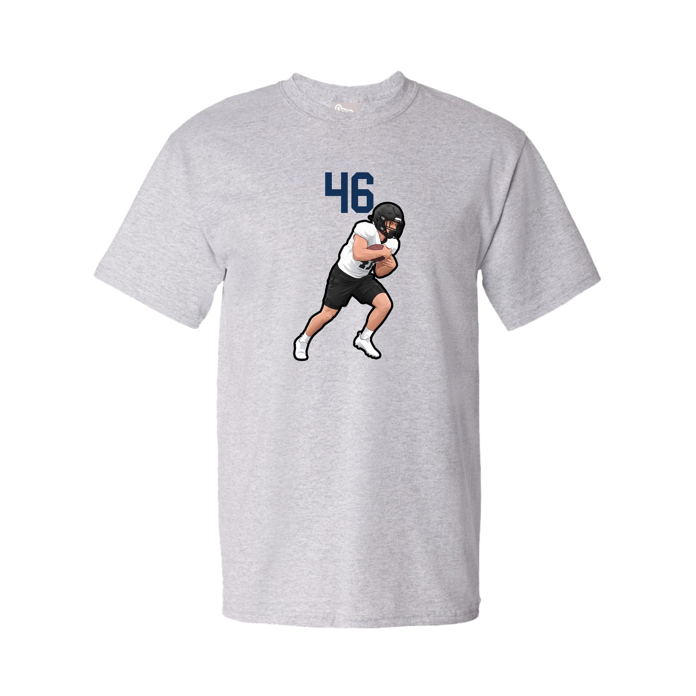 Youth Tee — Number Top in Grey