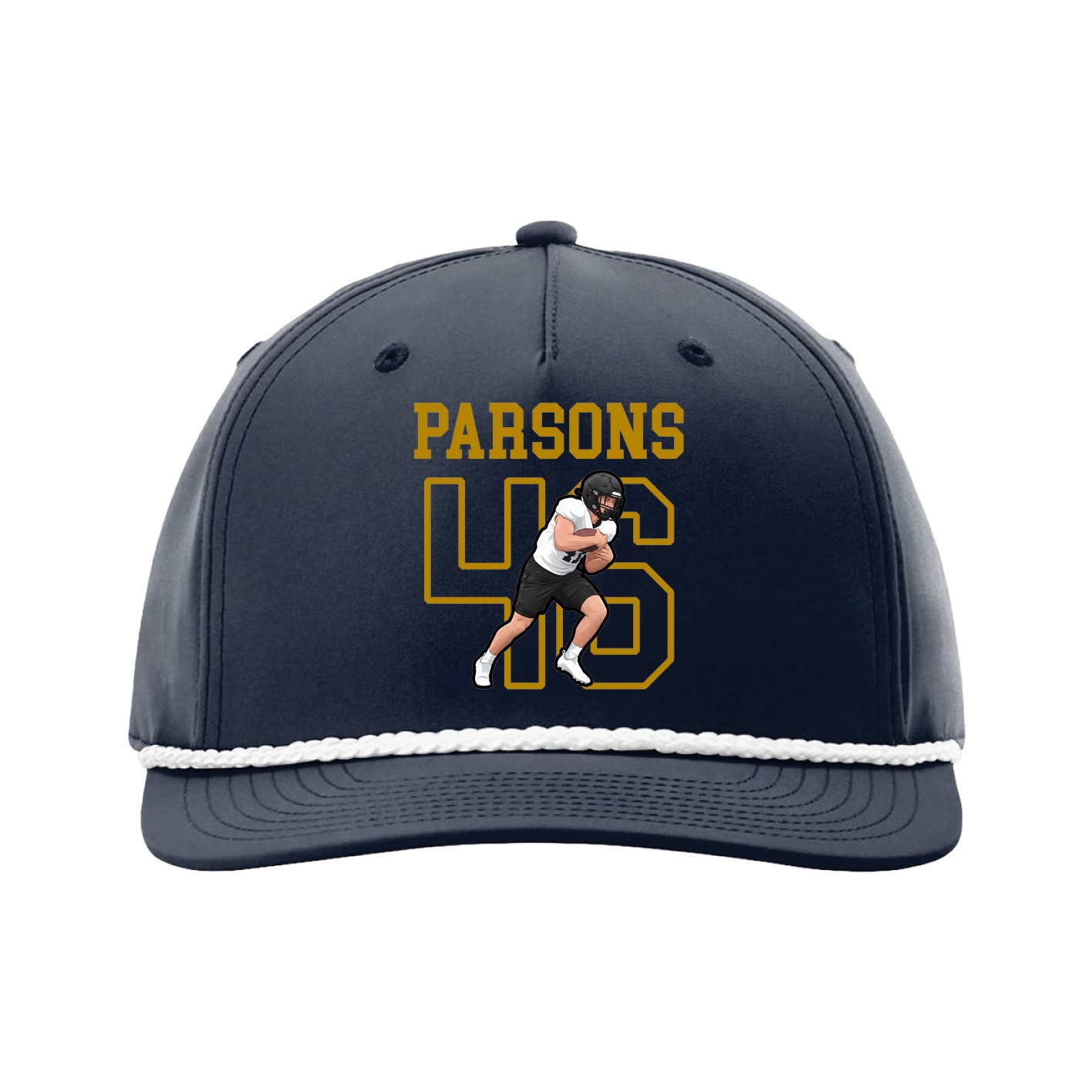 Five-Panel Classic Rope Cap — Shirsey in Navy