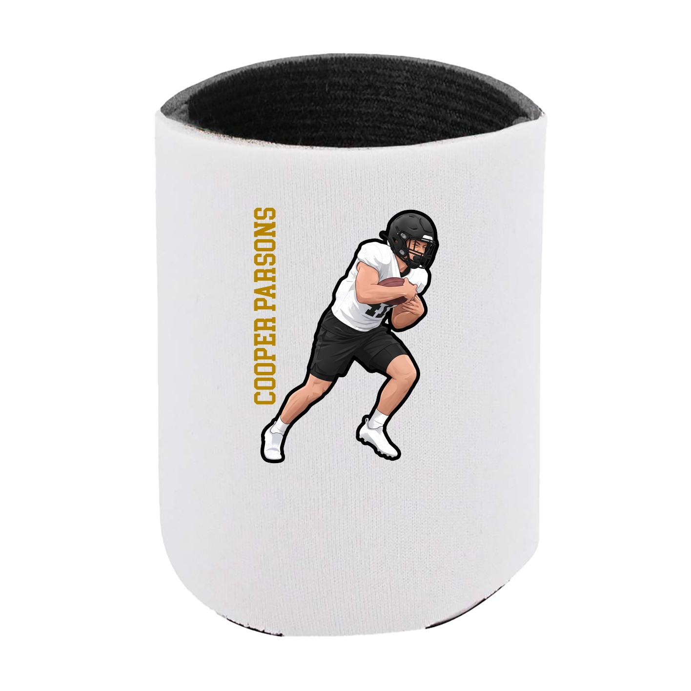 Can Holder — Name Vertical in White