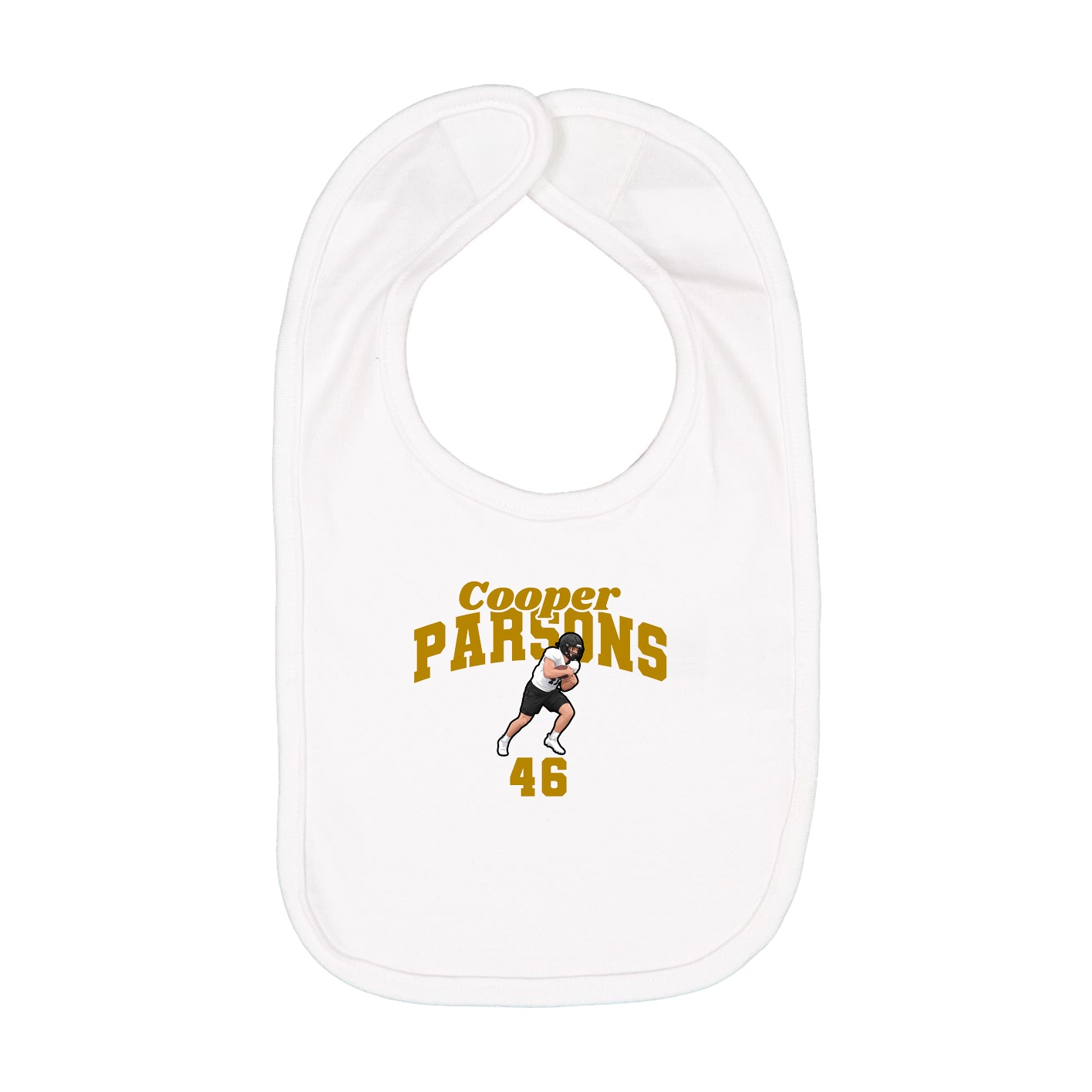 Infant Bib — Signature Arch in White