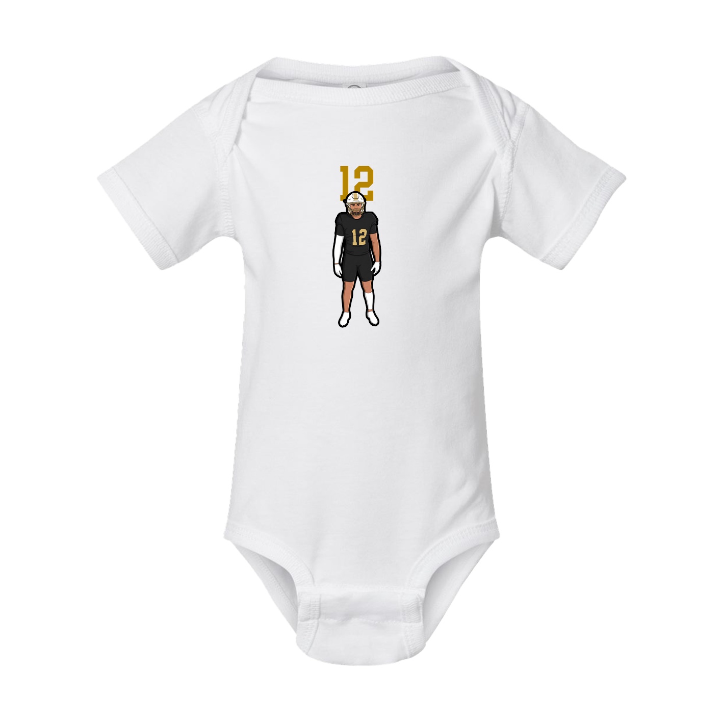 Baby Onesie — Number Top in White