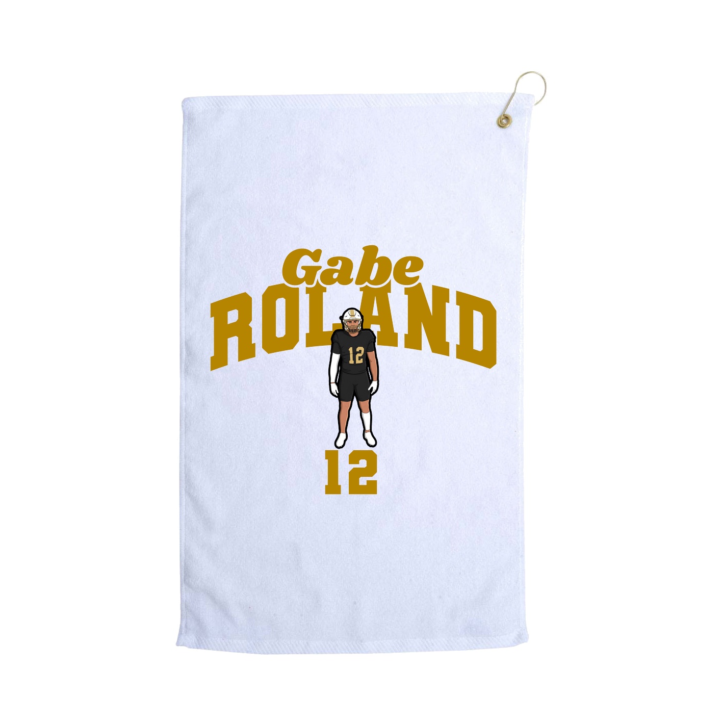 Golf Towel — Signature Arch in White