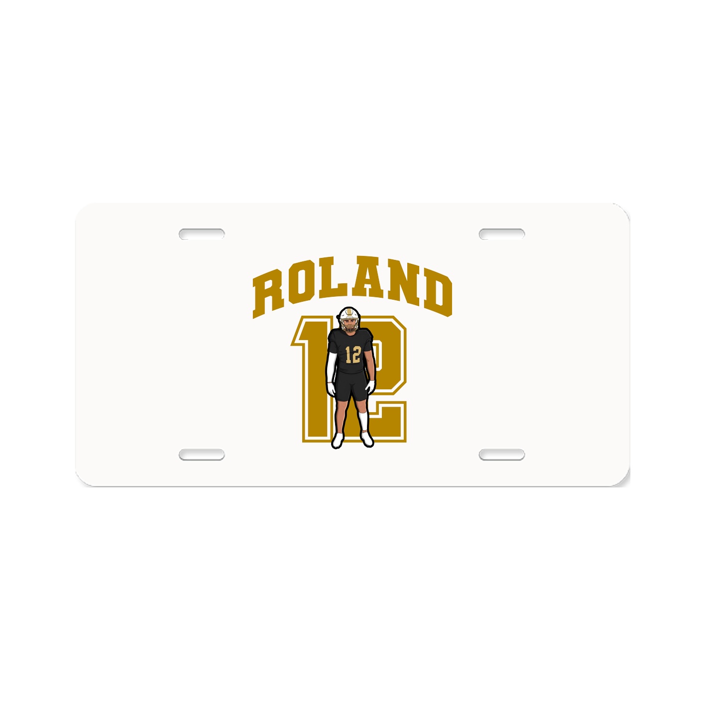 License Plate — Number in Classic