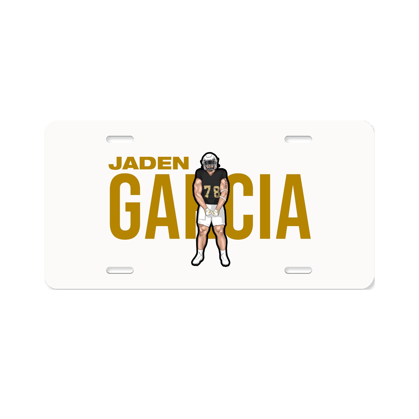 License Plate — Player Name in Classic