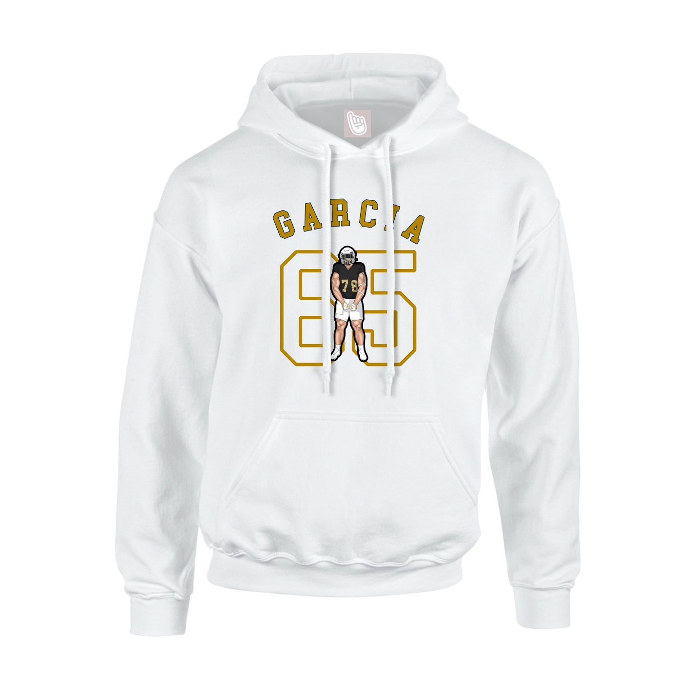 Youth Hoodie — Shirsey Arch in White