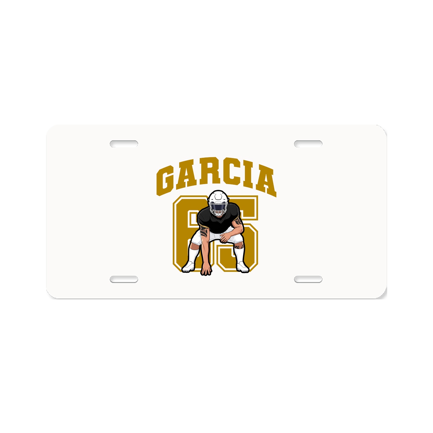License Plate — Number in Classic