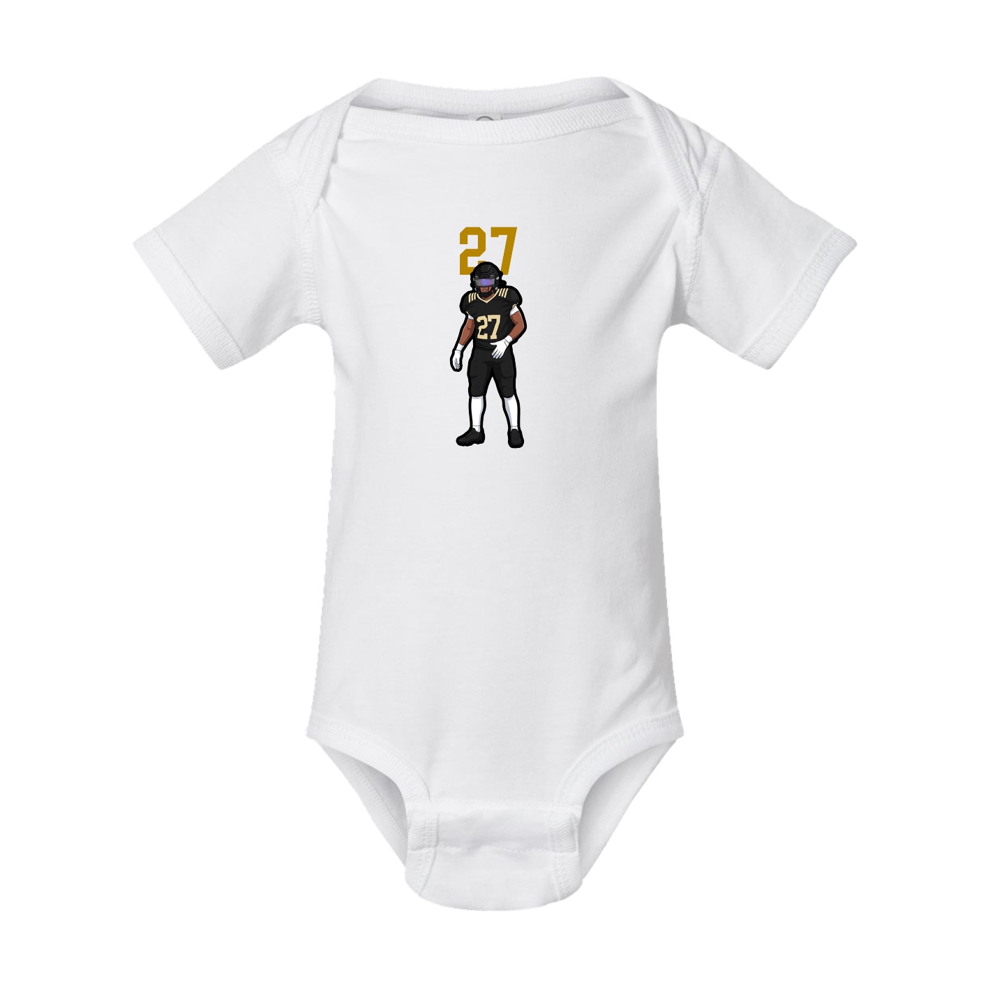 Baby Onesie — Number Top in White
